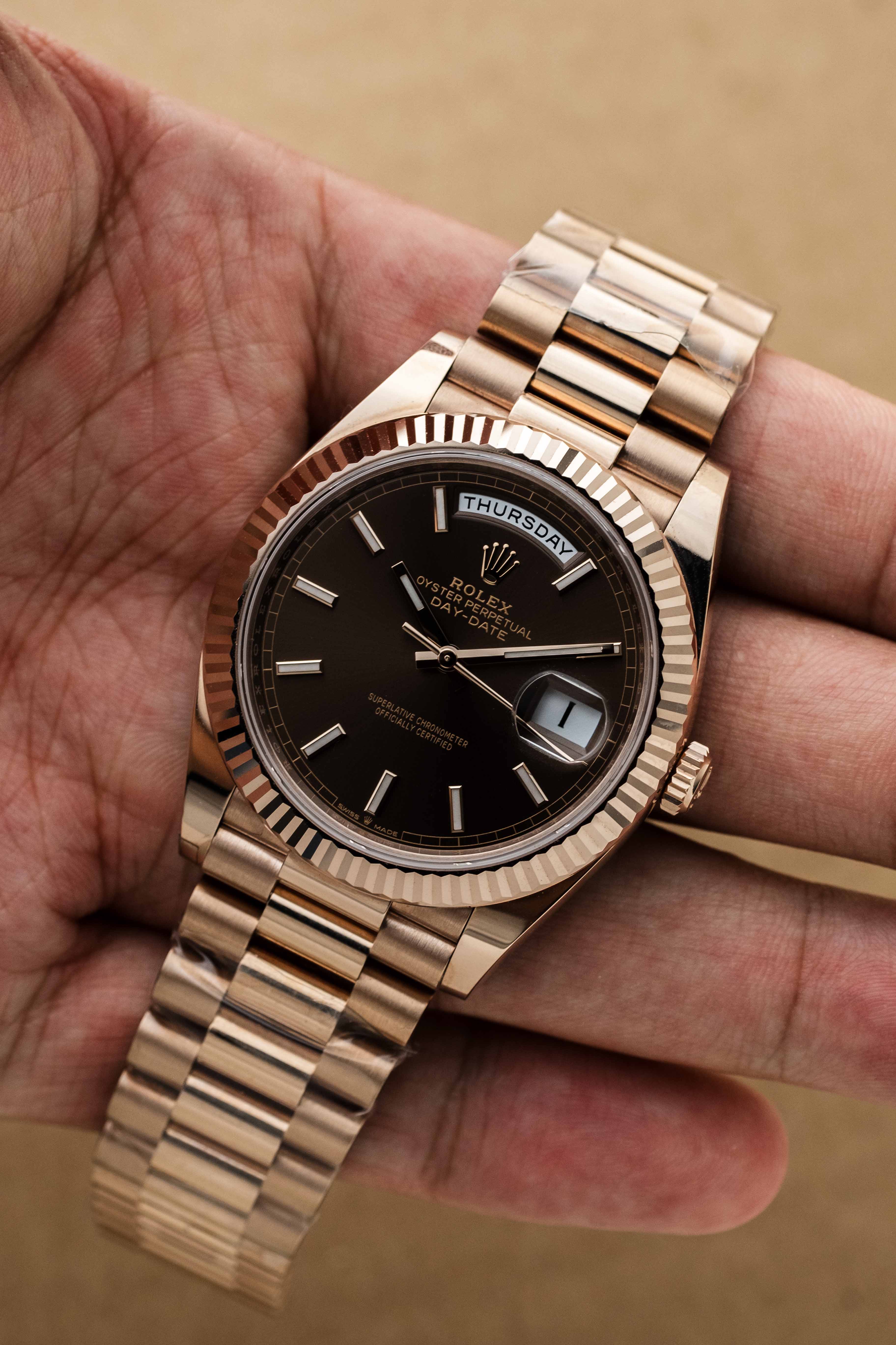 Rolex Day-Date 40 Ref. 228235 'Chocolate Brown' Dial 2024 w/ Box & Papers