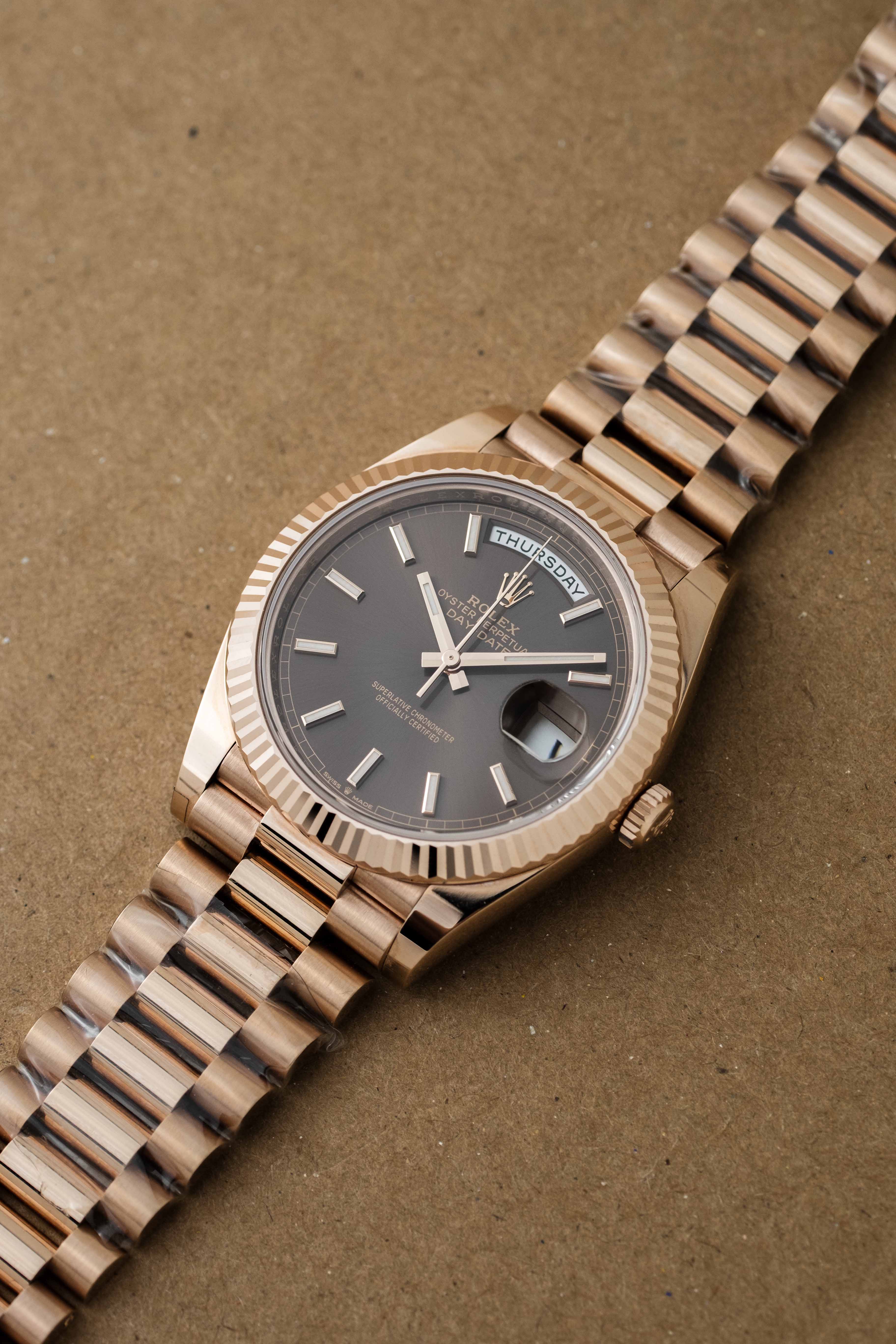 Rolex Day-Date 40 Ref. 228235 'Chocolate Brown' Dial 2024 w/ Box & Papers