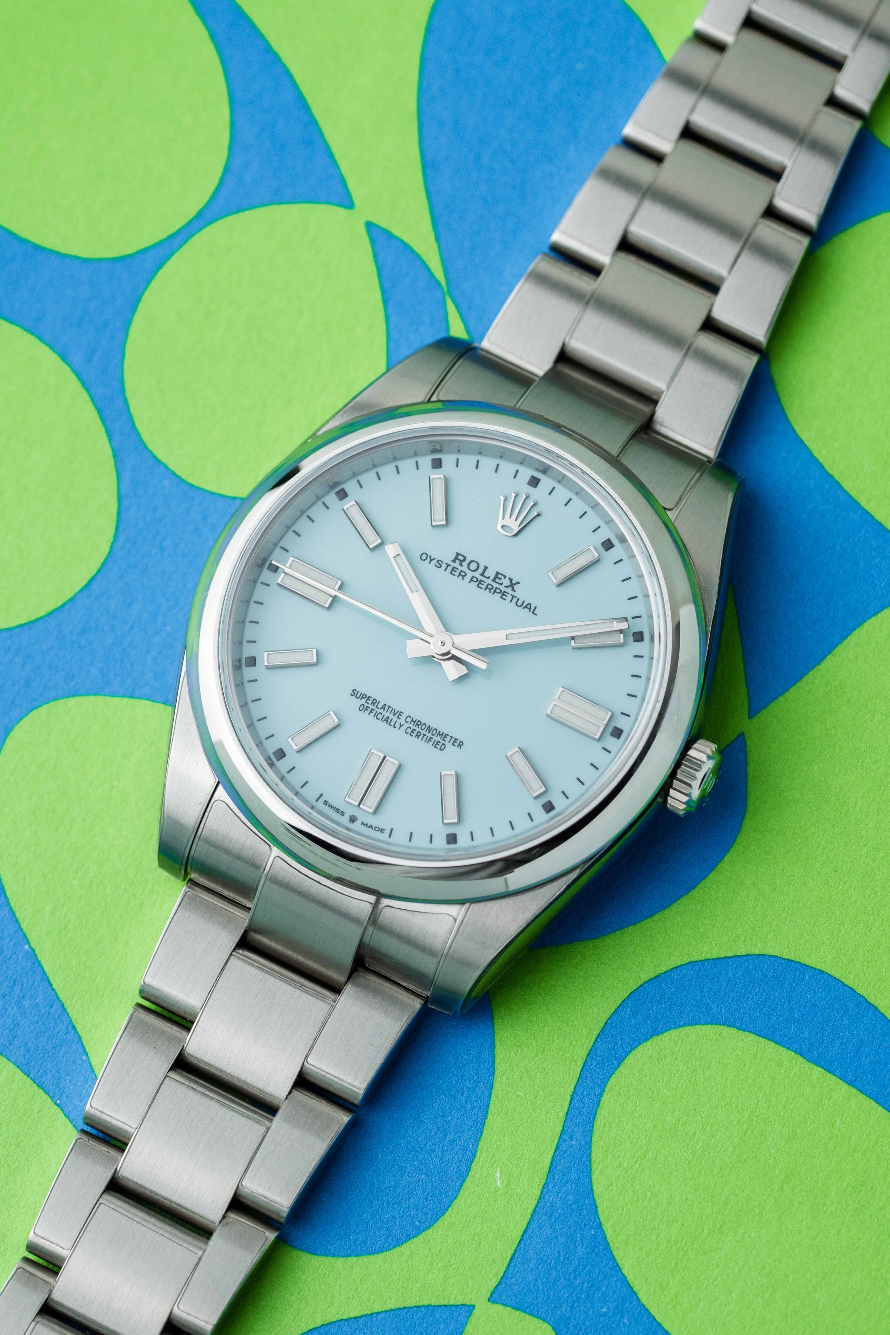 Rolex Oyster Perpetual 41 Ref. 124300 'Tiffany' Dial 2023 w/ Box & Papers