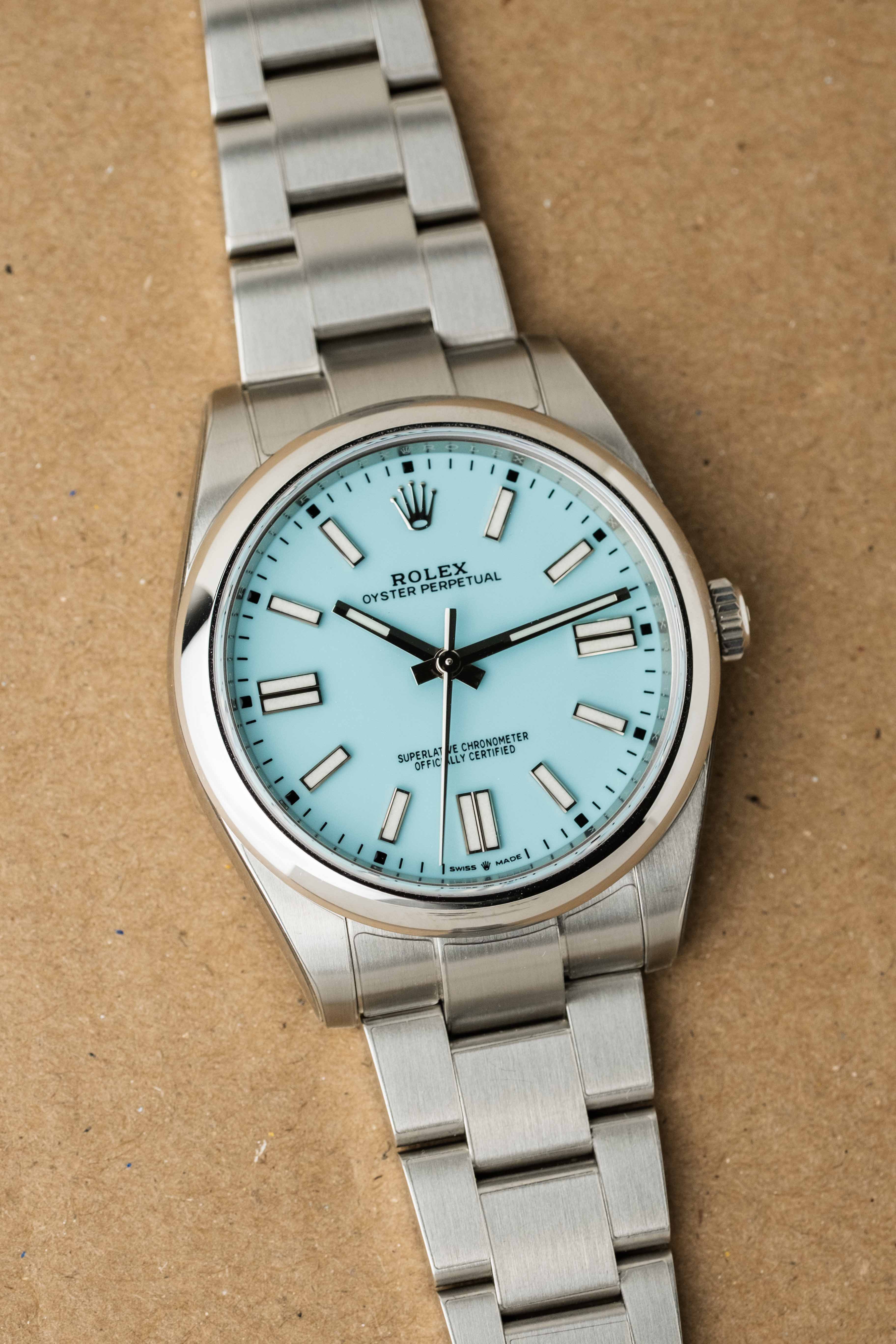 Rolex Oyster Perpetual 41 Ref. 124300 'Tiffany' Dial 2023 w/ Box & Papers