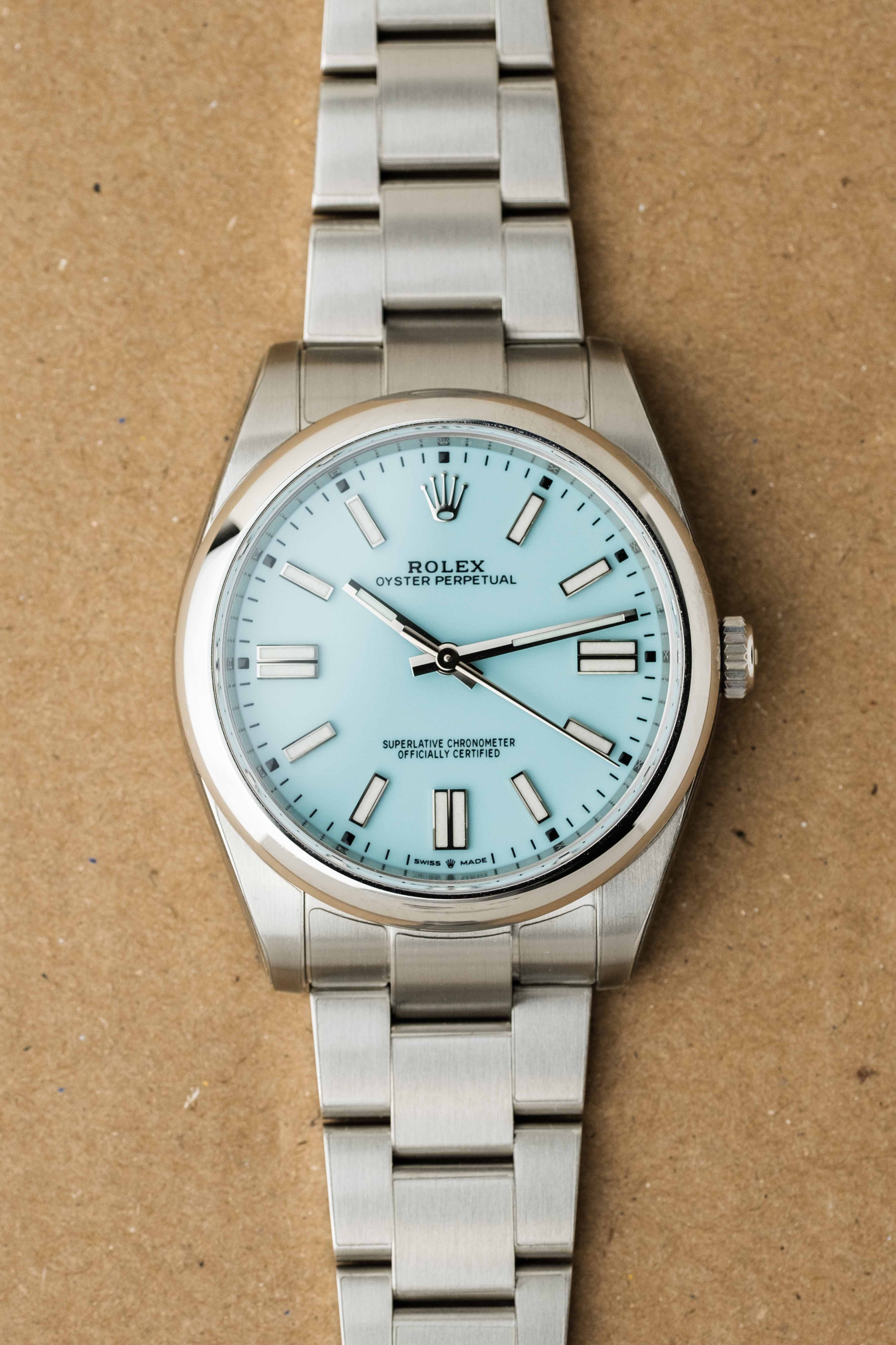 Rolex Oyster Perpetual 41 Ref. 124300 'Tiffany' Dial 2023 w/ Box & Papers