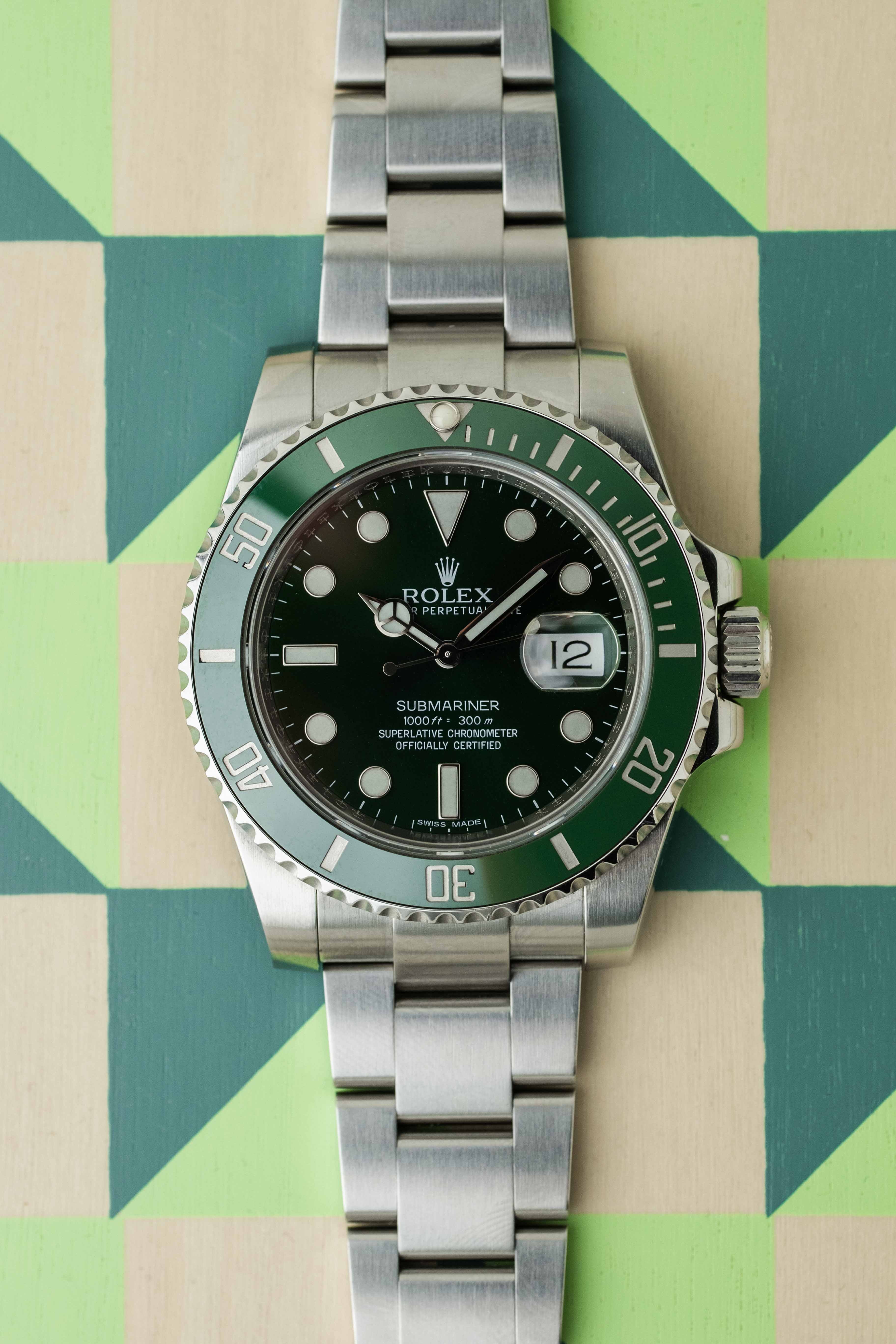 Rolex Submariner Date Ref. 116610LV 'Hulk' 2013 w/ Box & Papers