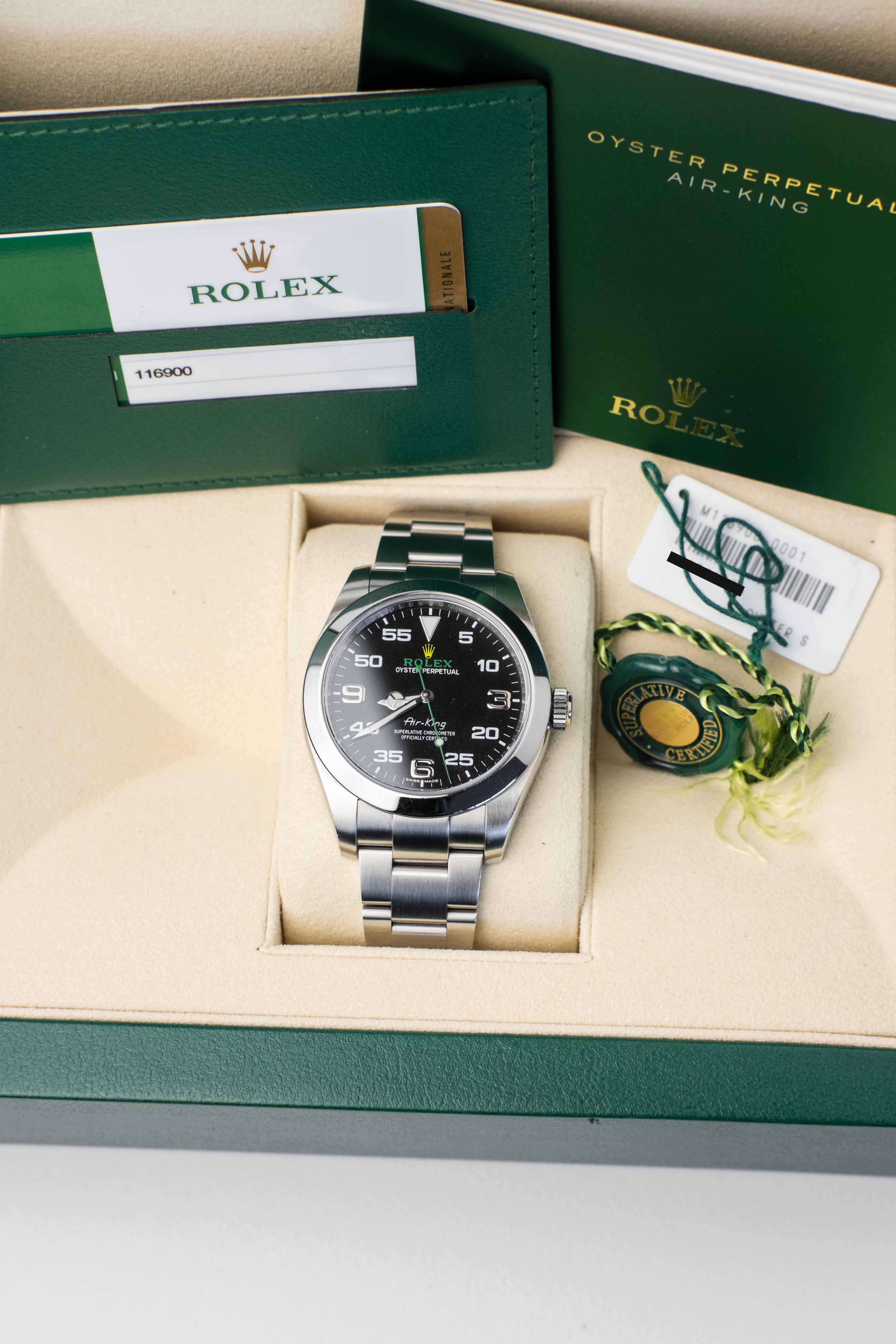 Rolex Air-King Ref. 116900 2018 w/ Box & Papers