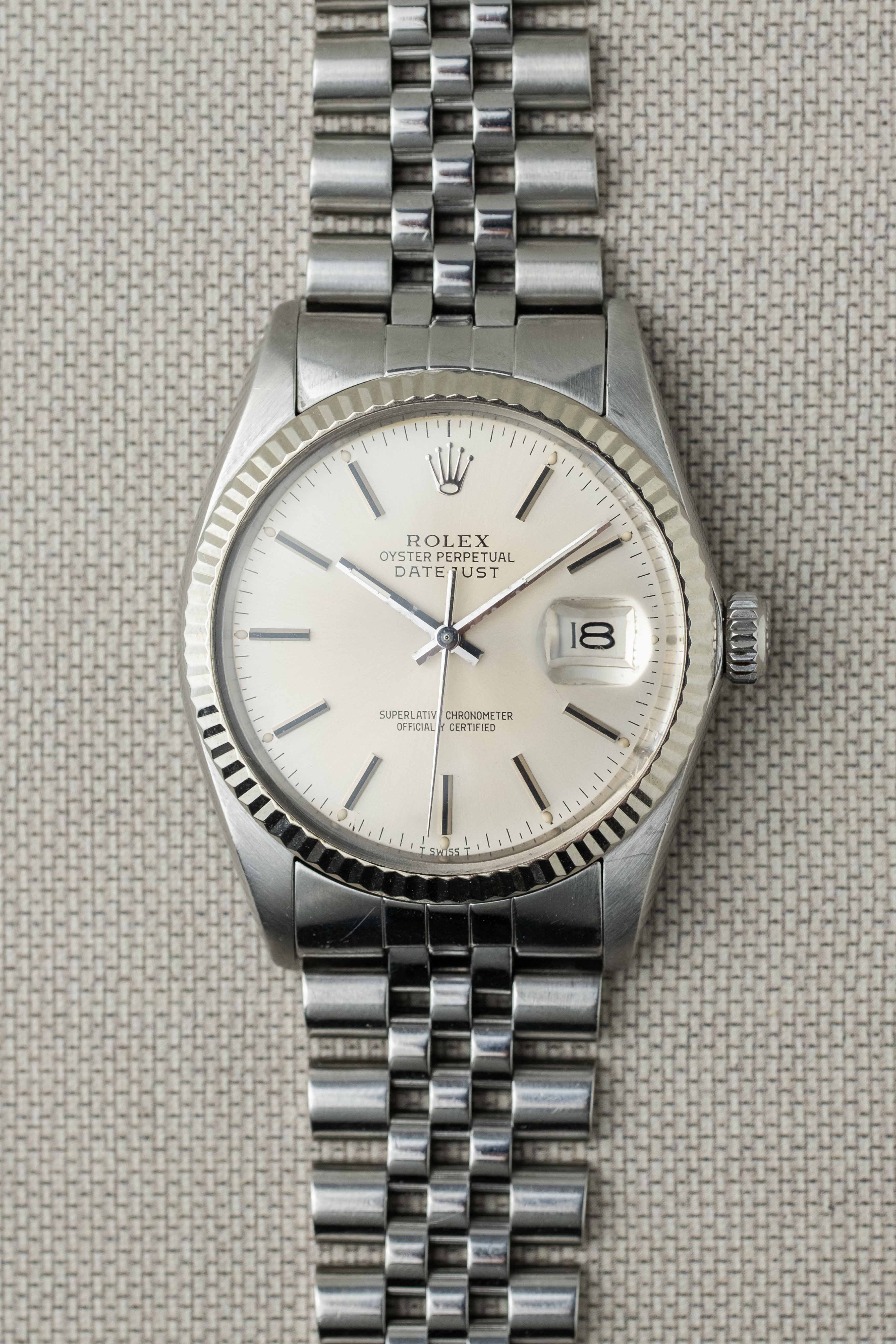 Rolex Datejust Ref 16014 Silver Dial 1980 Vintage Pre Owned rolex-datejust-ref-16014-silver-dial-1980-vintage-pre-owned