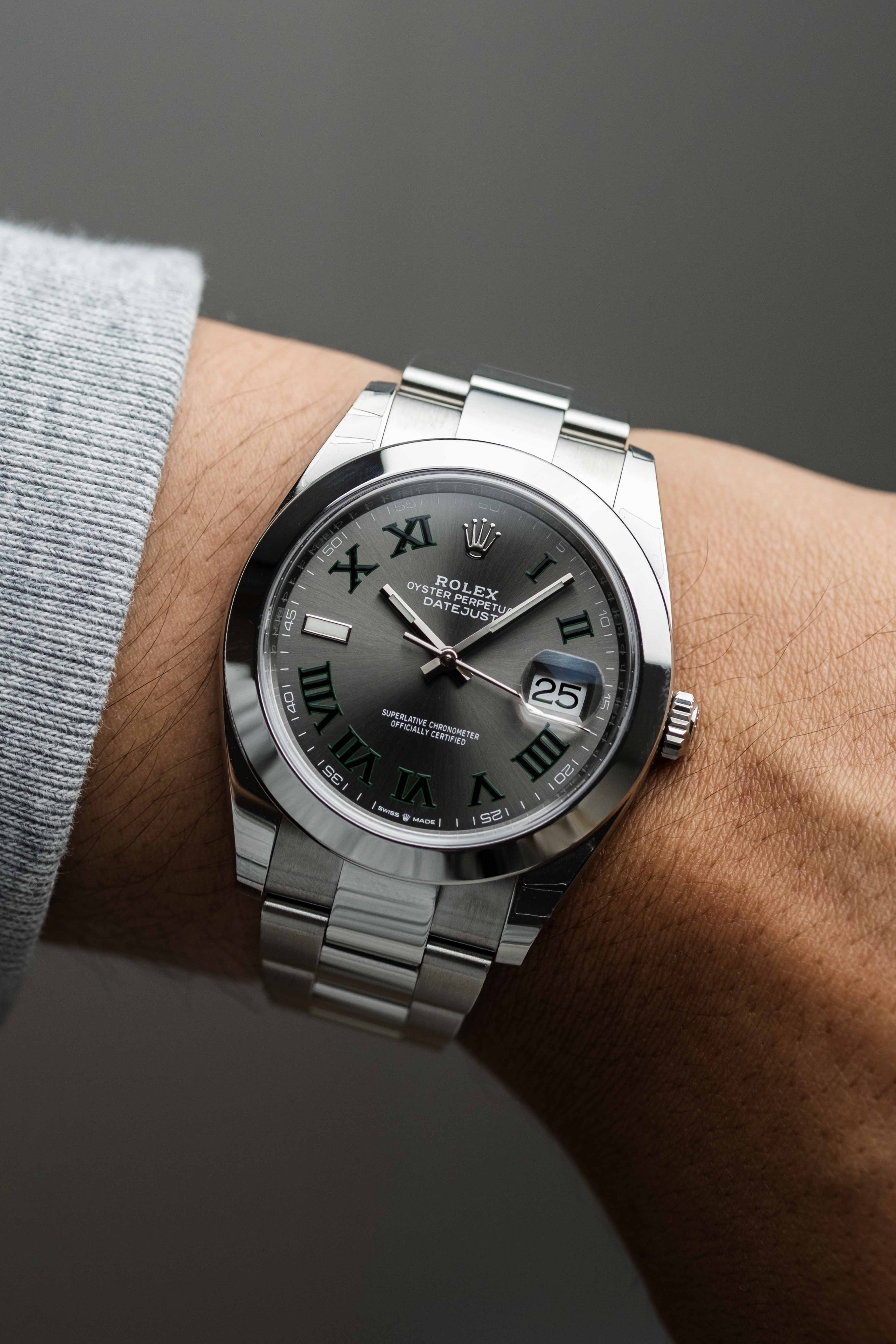 Rolex Datejust 41mm Ref. 126300 'Wimbledon' Dial 2021 w/ Box & Papers