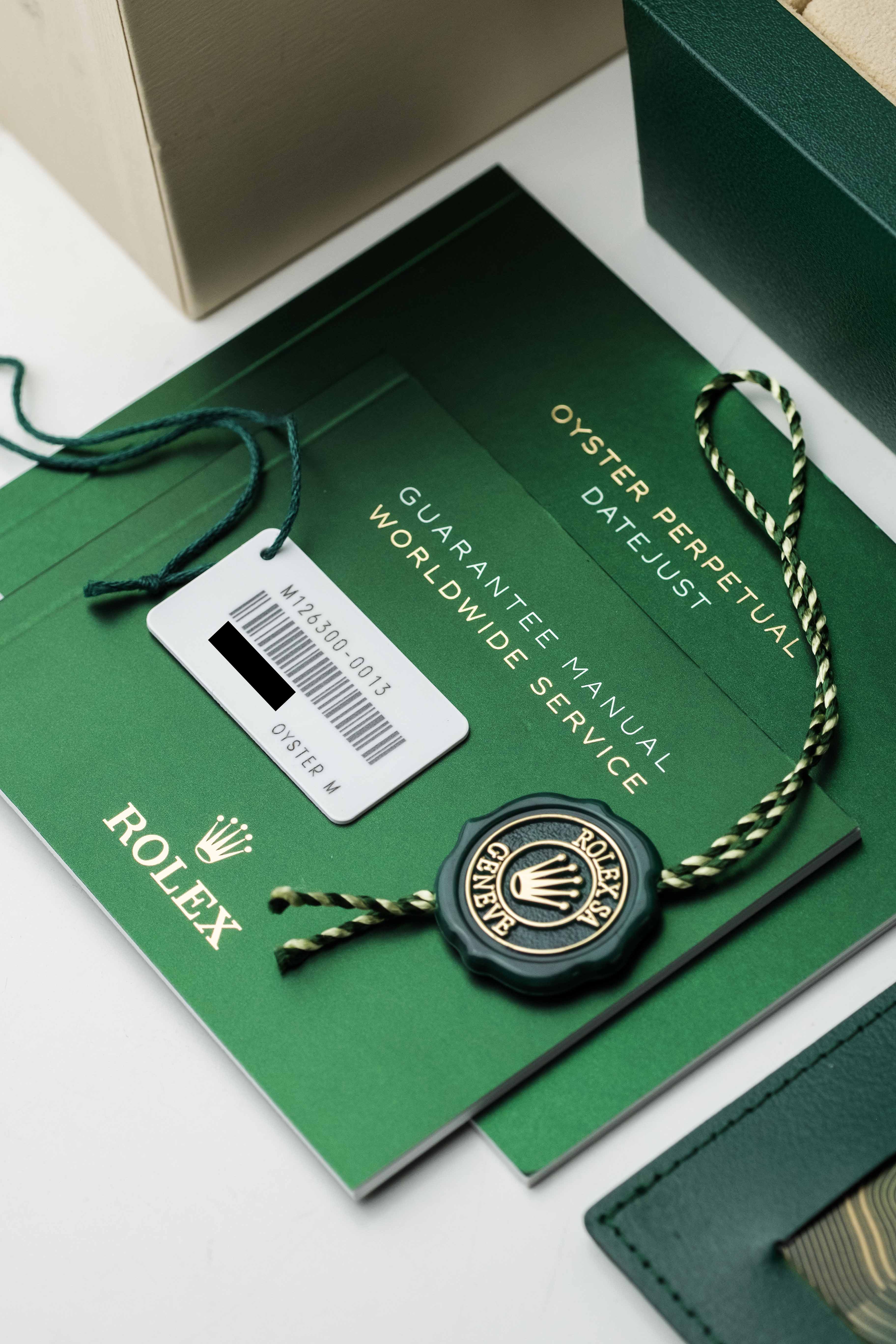 Rolex Datejust 41mm Ref. 126300 'Wimbledon' Dial 2021 w/ Box & Papers