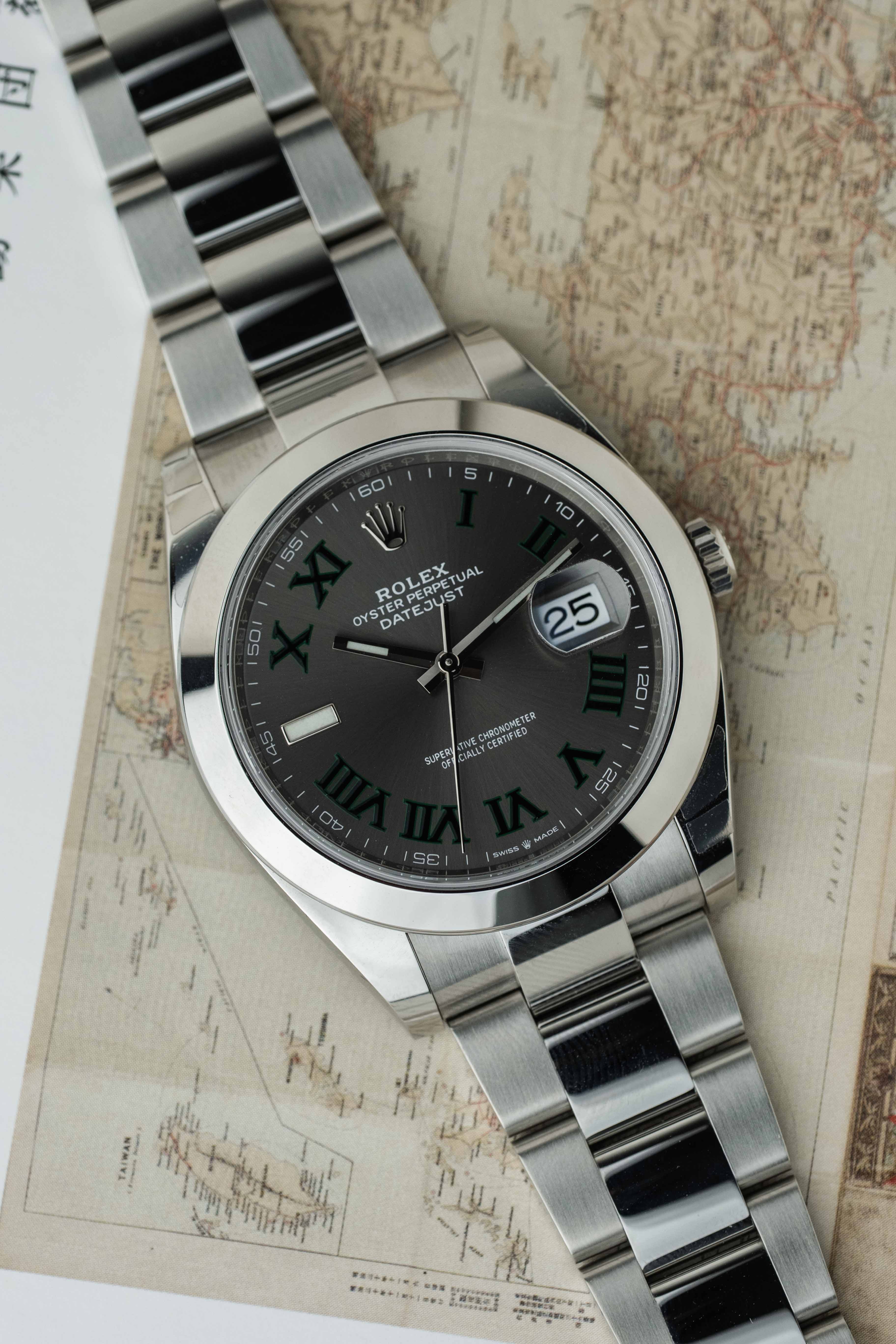 Rolex Datejust 41mm Ref. 126300 'Wimbledon' Dial 2021 w/ Box & Papers
