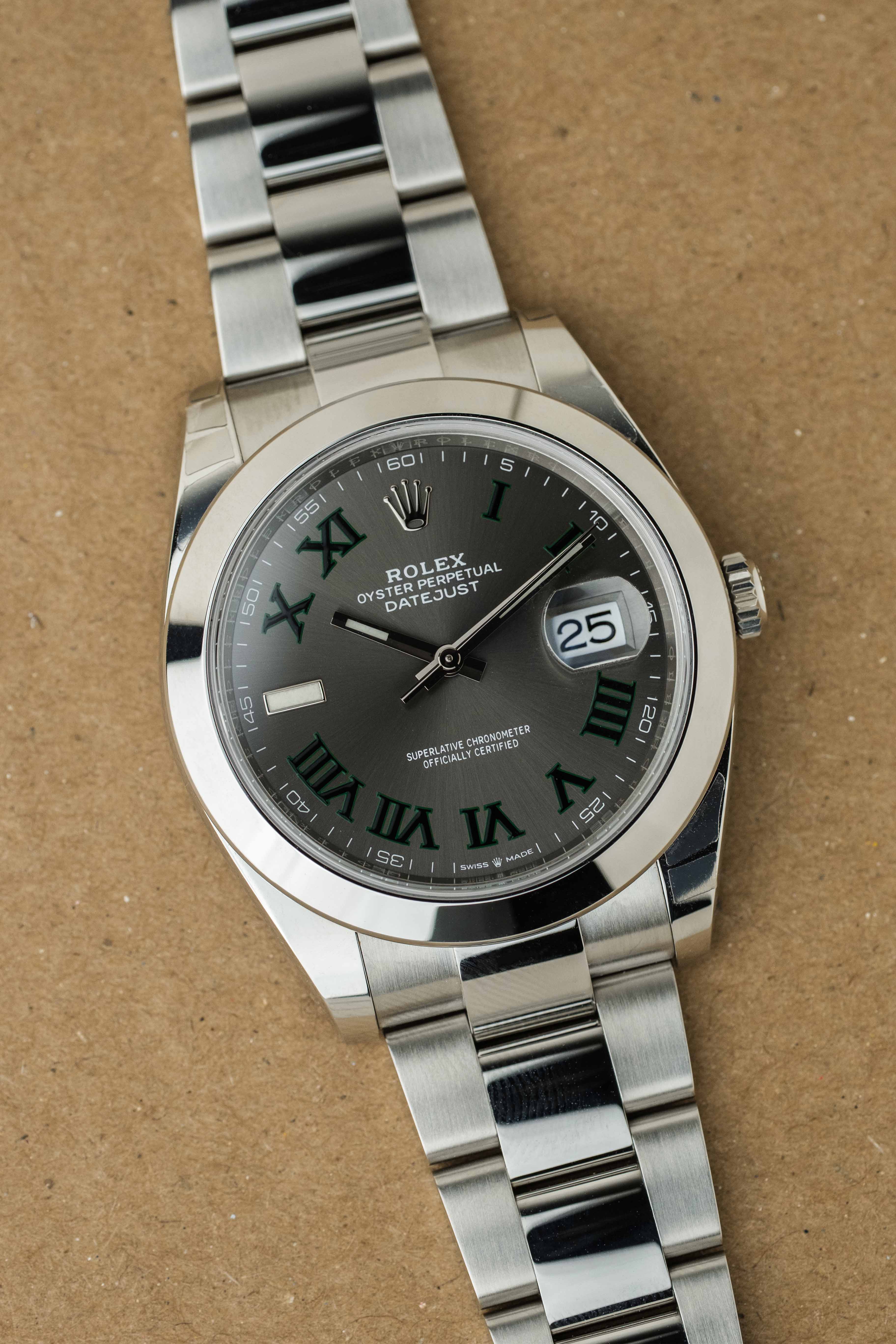 Rolex Datejust 41mm Ref. 126300 'Wimbledon' Dial 2021 w/ Box & Papers