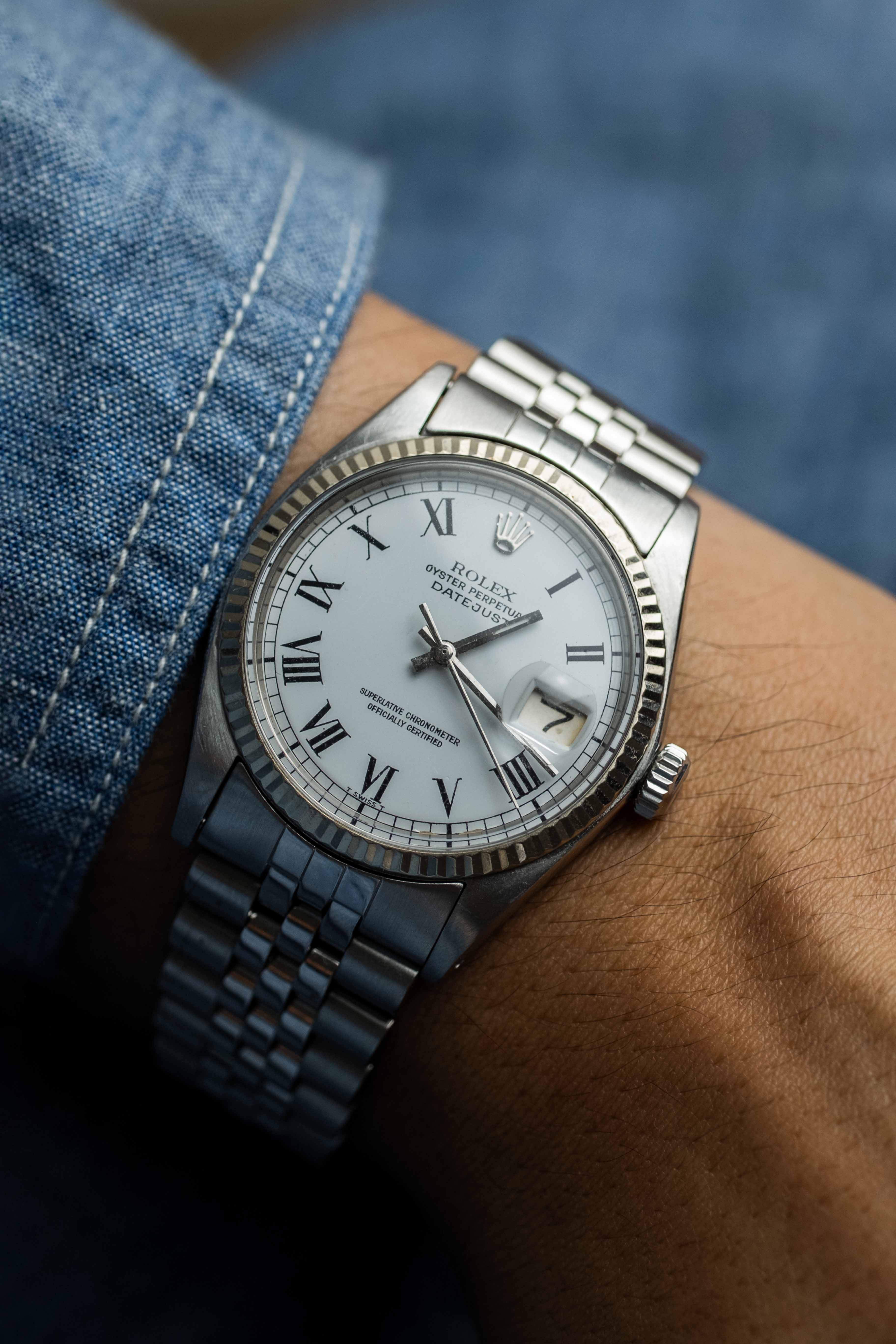Rolex Datejust Ref. 1601 'White Buckley' Dial 1968