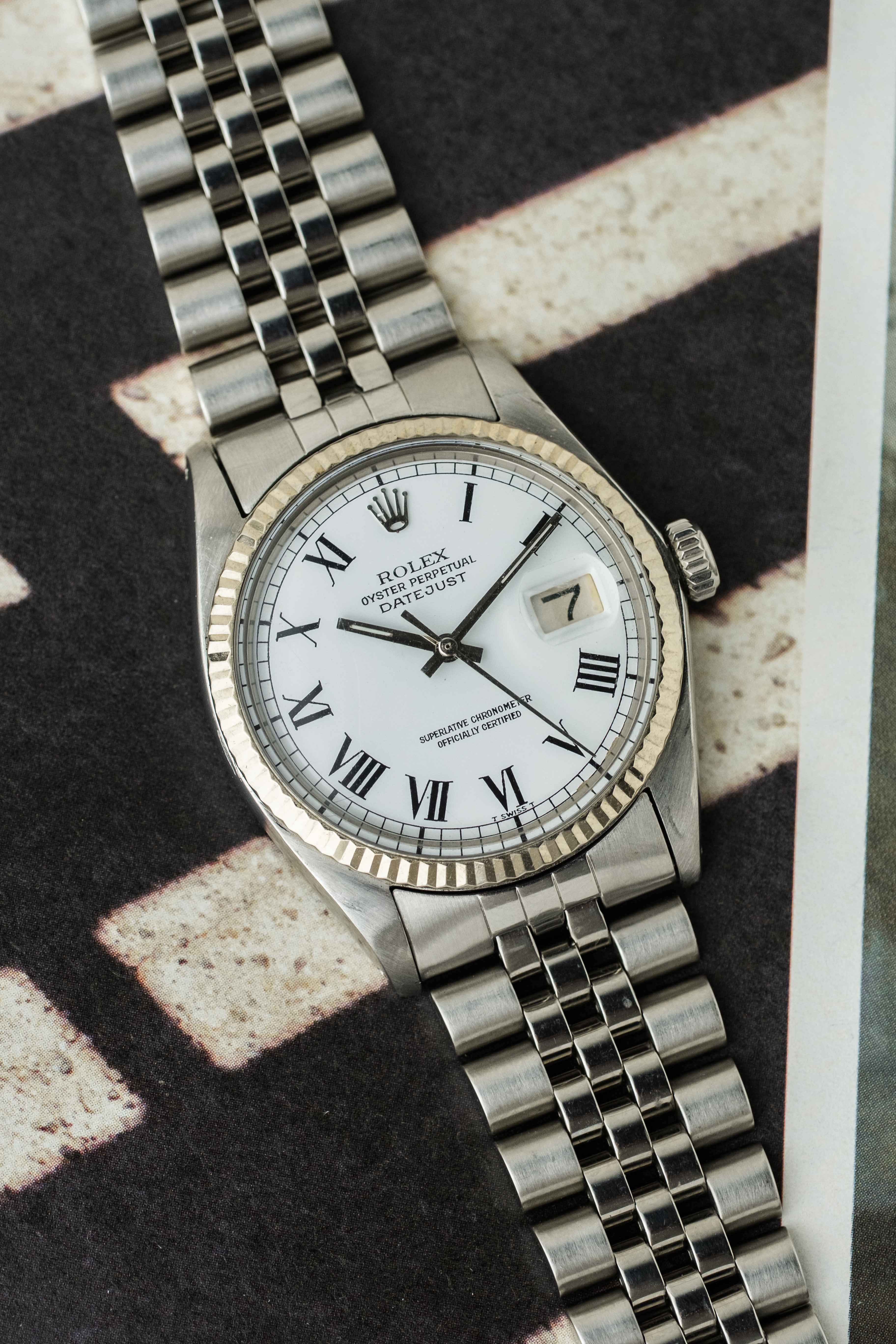 Rolex Datejust Ref. 1601 'White Buckley' Dial 1968