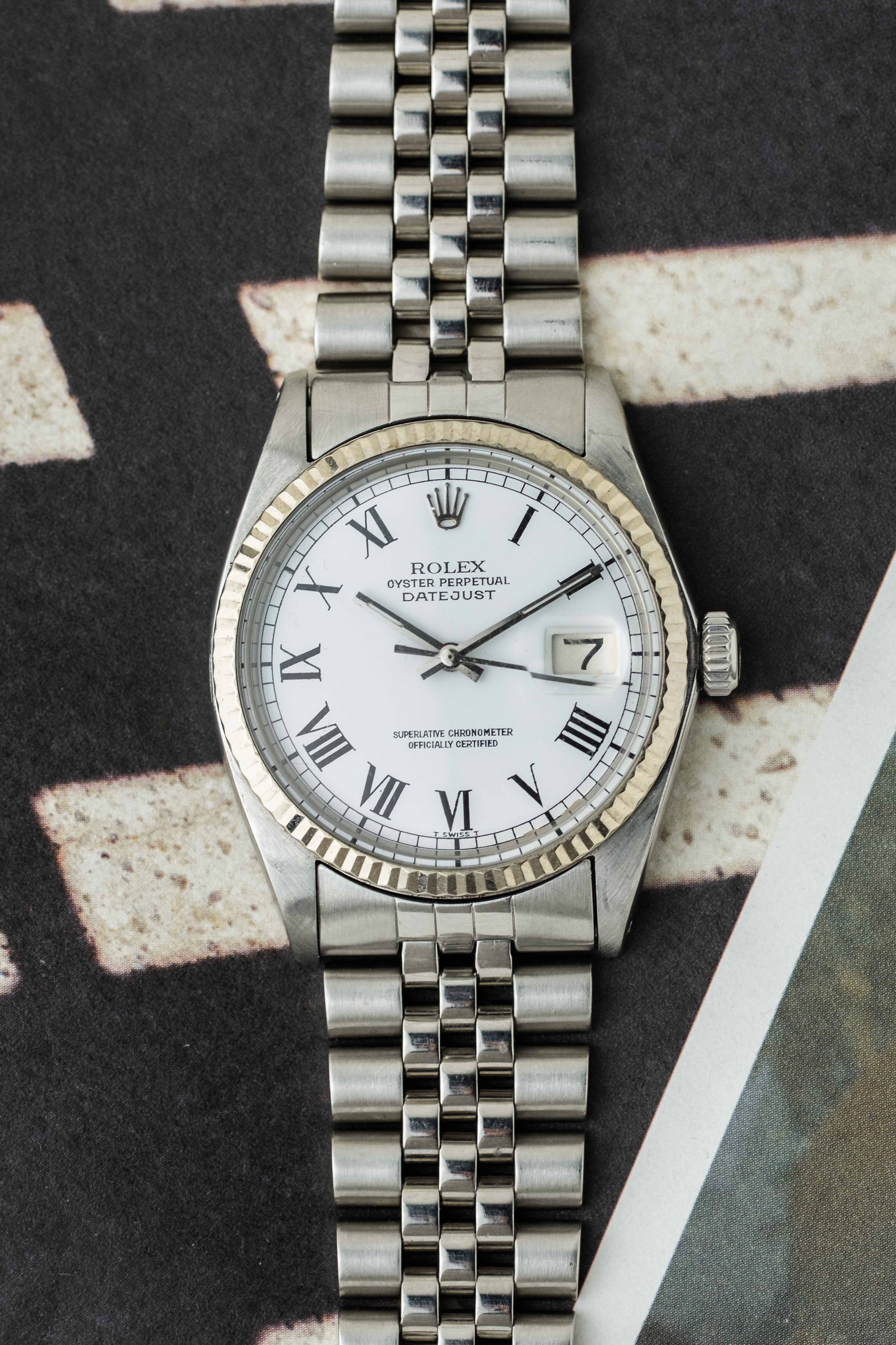 Rolex Datejust Ref. 1601 'White Buckley' Dial 1968