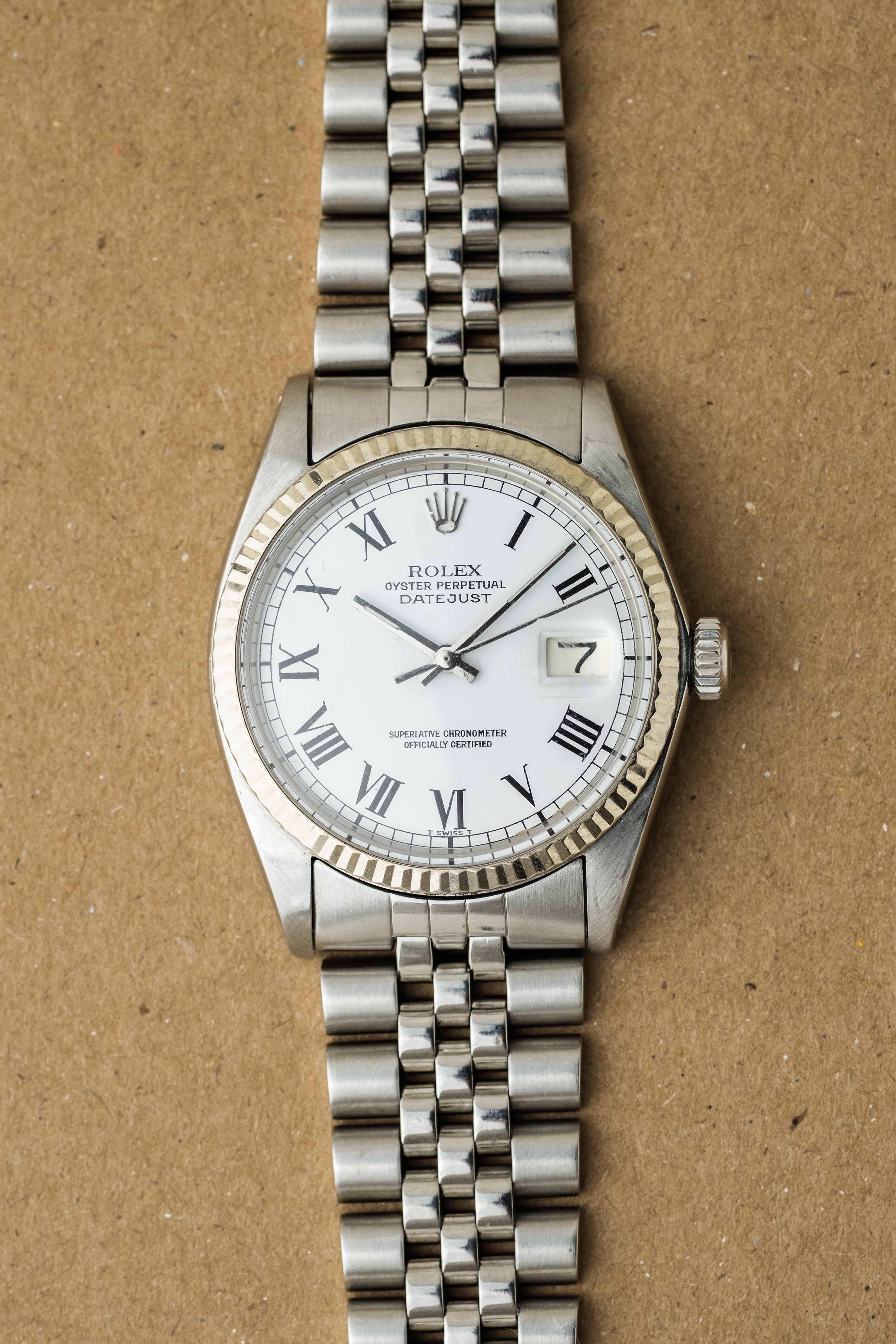 Rolex Datejust Ref. 1601 'White Buckley' Dial 1968
