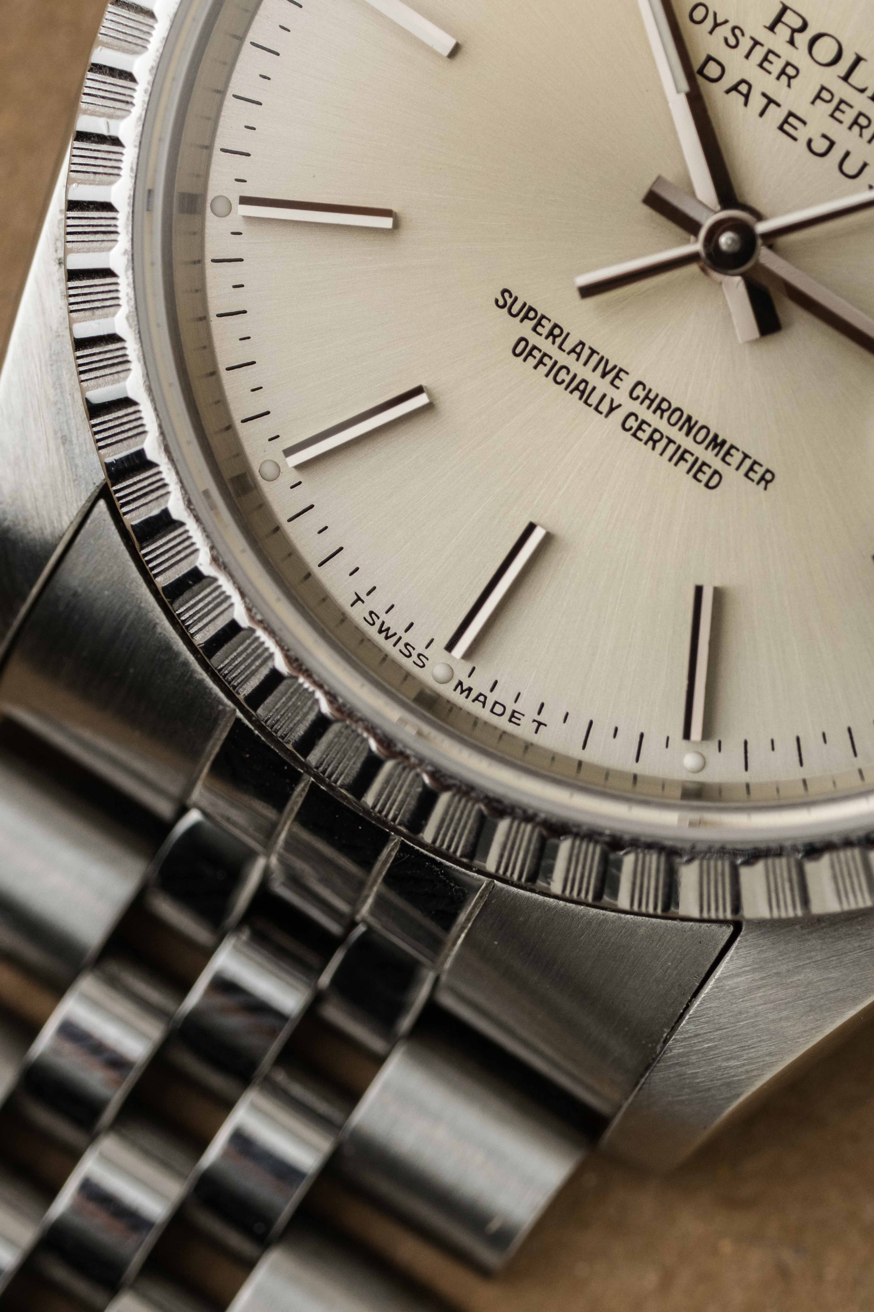 Rolex Datejust Ref. 16220 'Silver Stick' Dial 1989 w/ Box & Papers