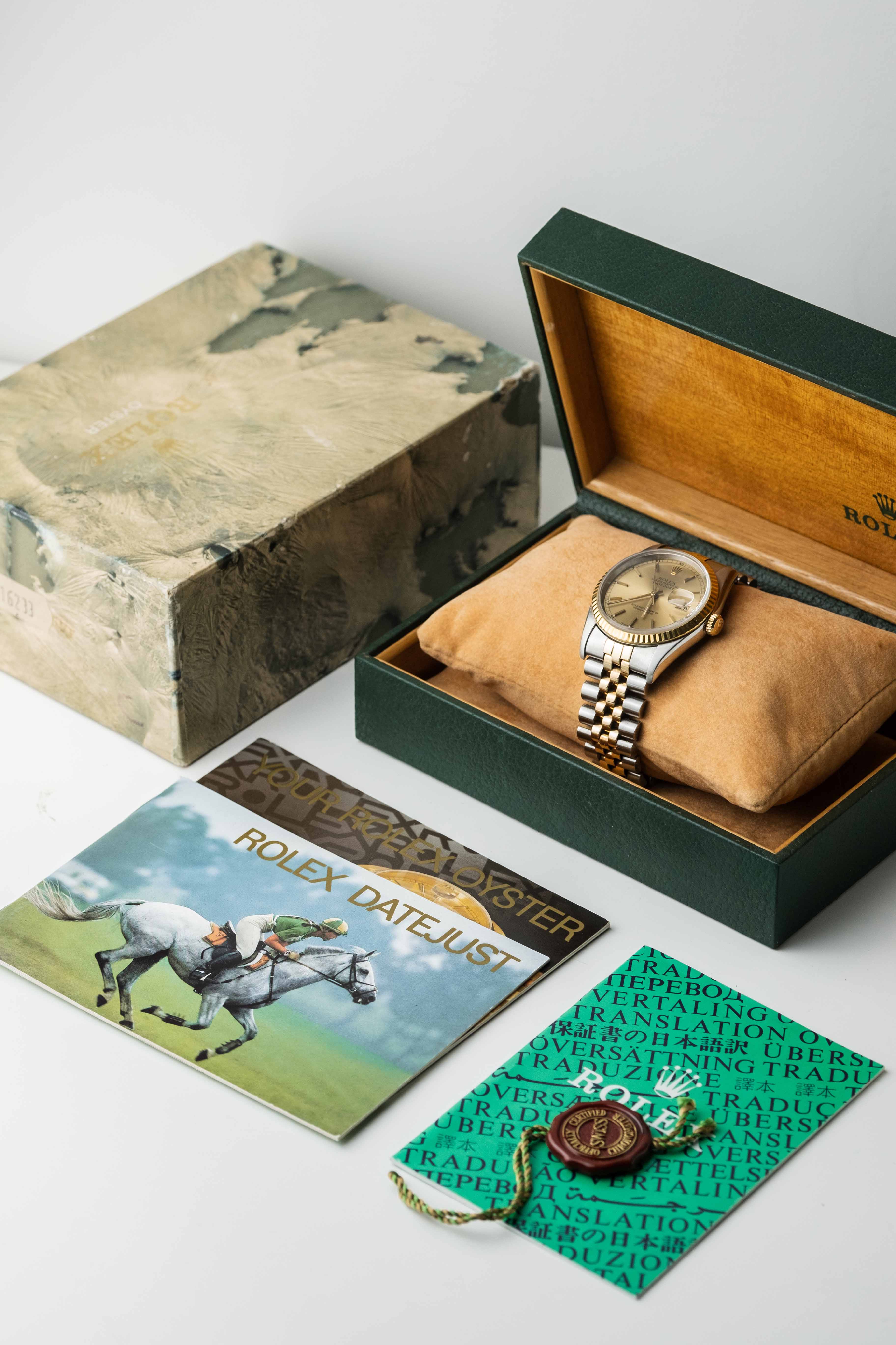 Rolex Datejust Ref. 16233 'Champagne' Dial 1994 w/ Box & Booklets