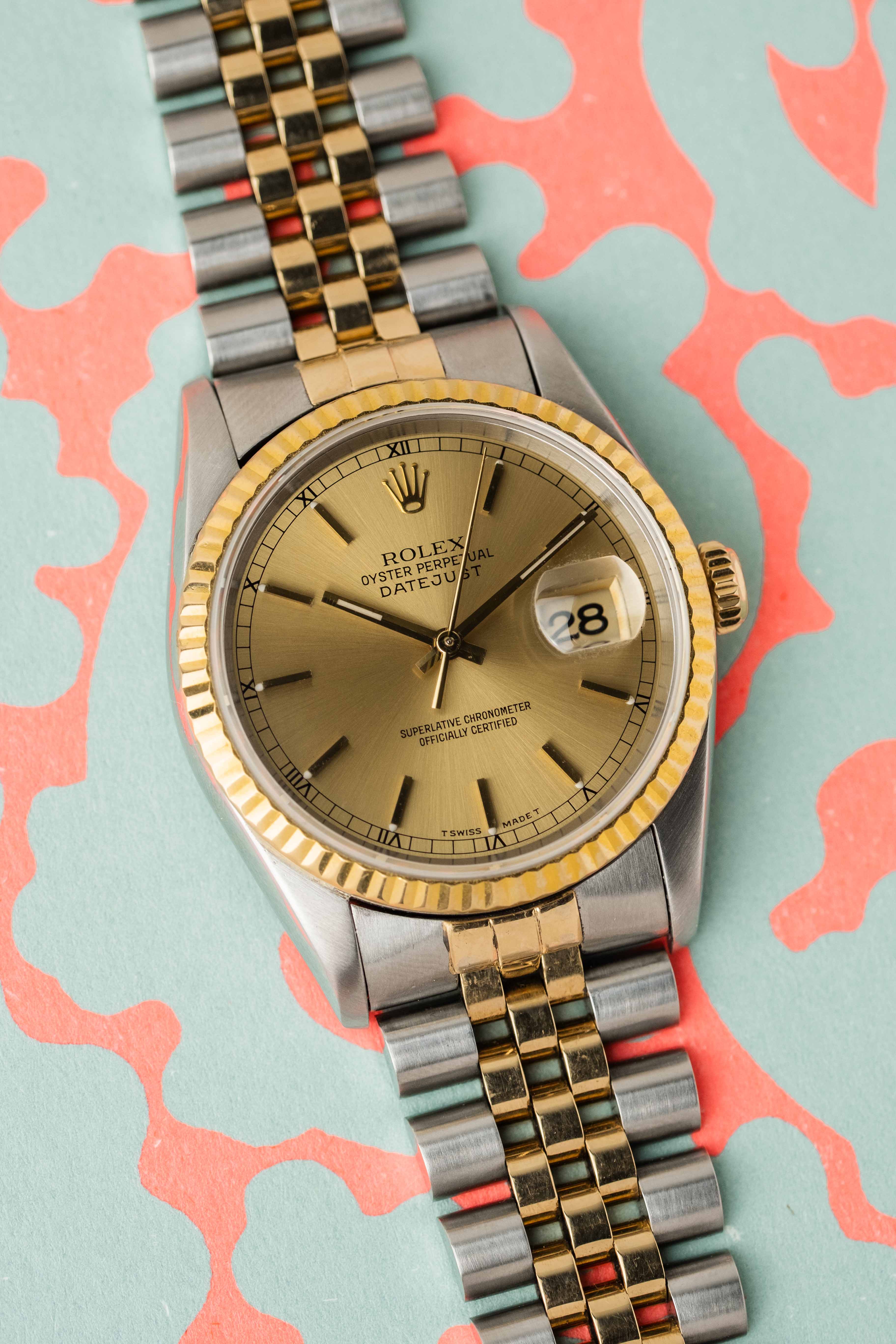Rolex Datejust Ref. 16233 'Champagne' Dial 1994 w/ Box & Booklets