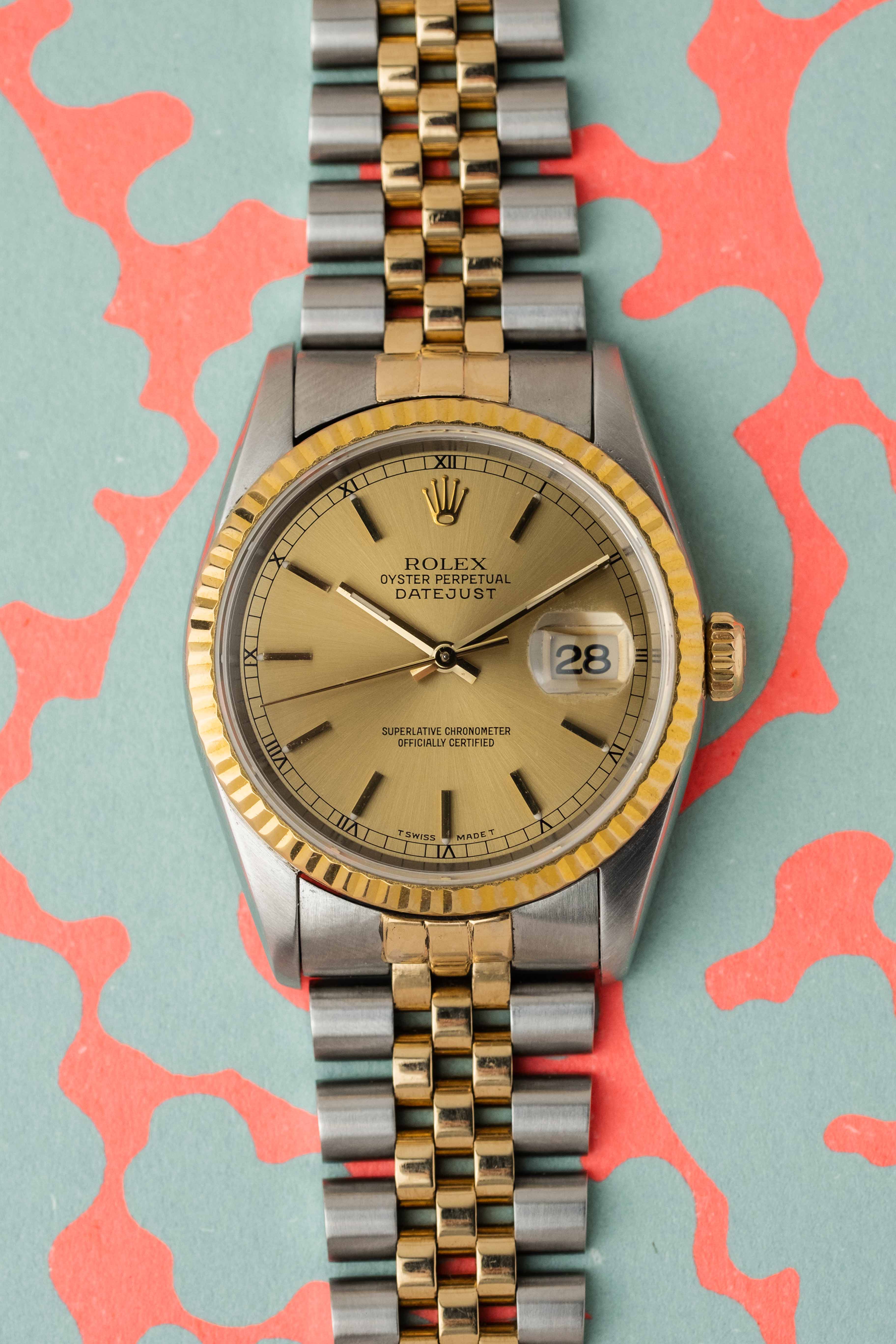 Rolex Datejust Ref. 16233 'Champagne' Dial 1994 w/ Box & Booklets