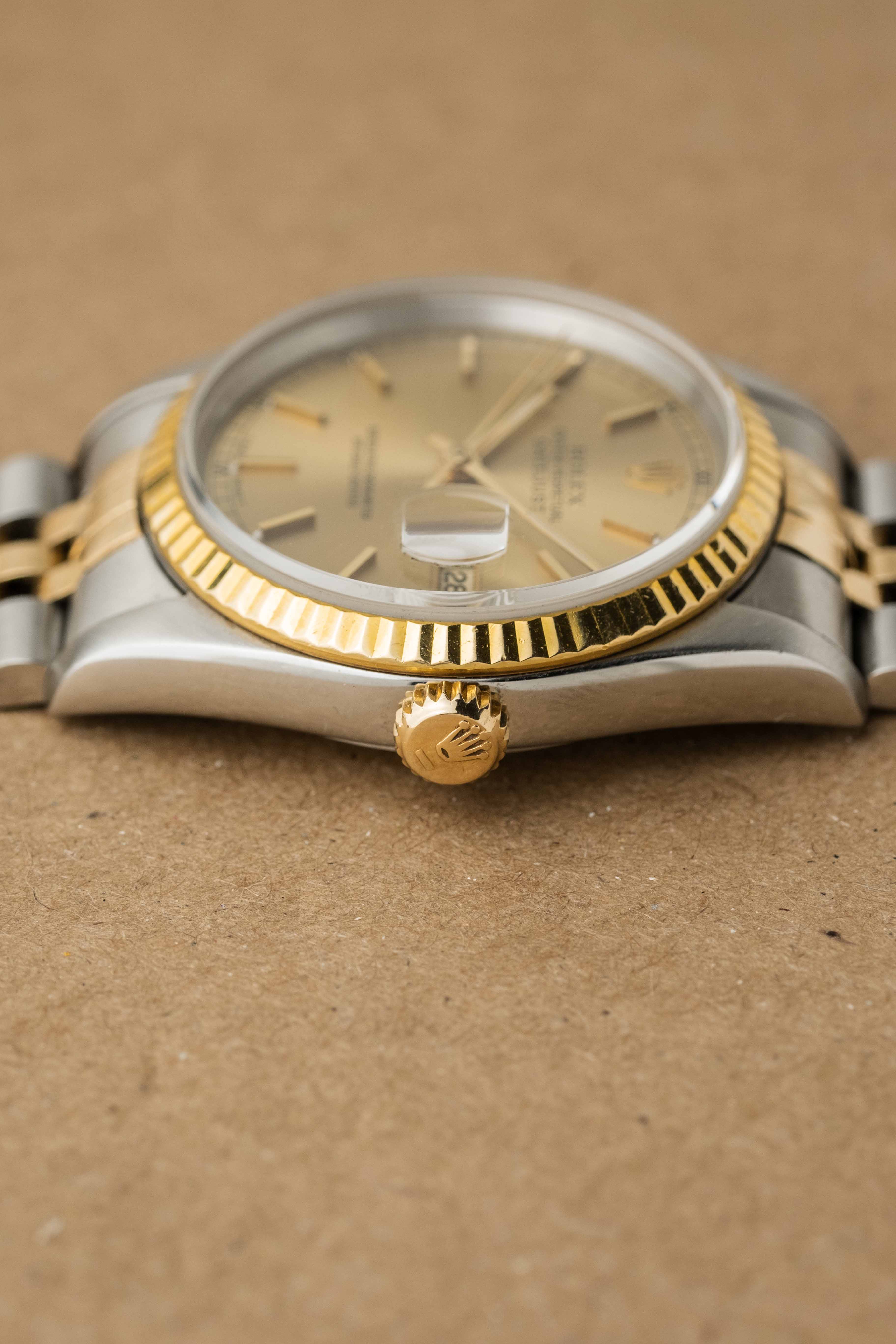 Rolex Datejust Ref. 16233 'Champagne' Dial 1994 w/ Box & Booklets