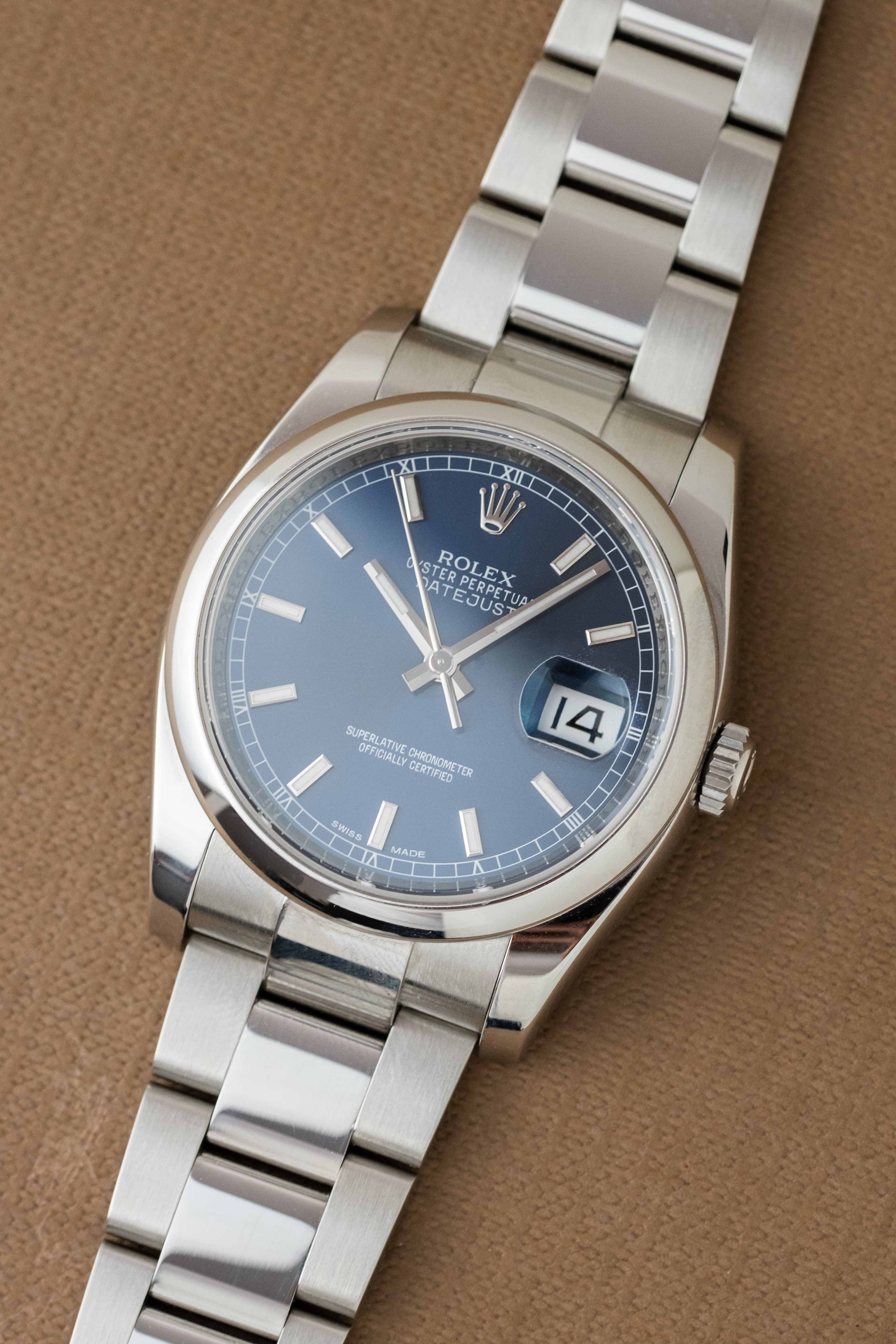 Rolex Datejust Ref. 116200 'Blue' Dial 2012 w/ Box & Papers