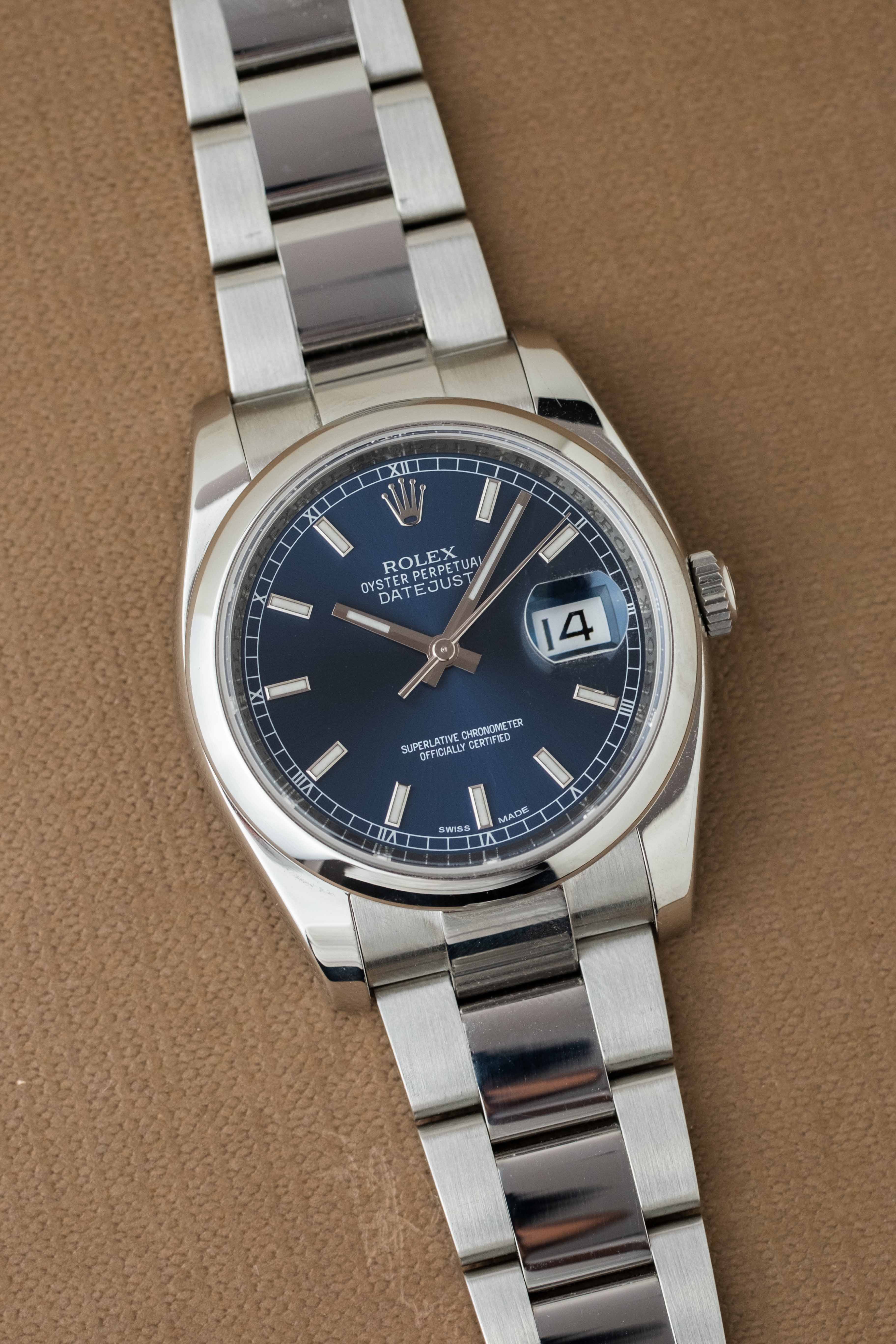 Rolex Datejust Ref. 116200 'Blue' Dial 2012 w/ Box & Papers