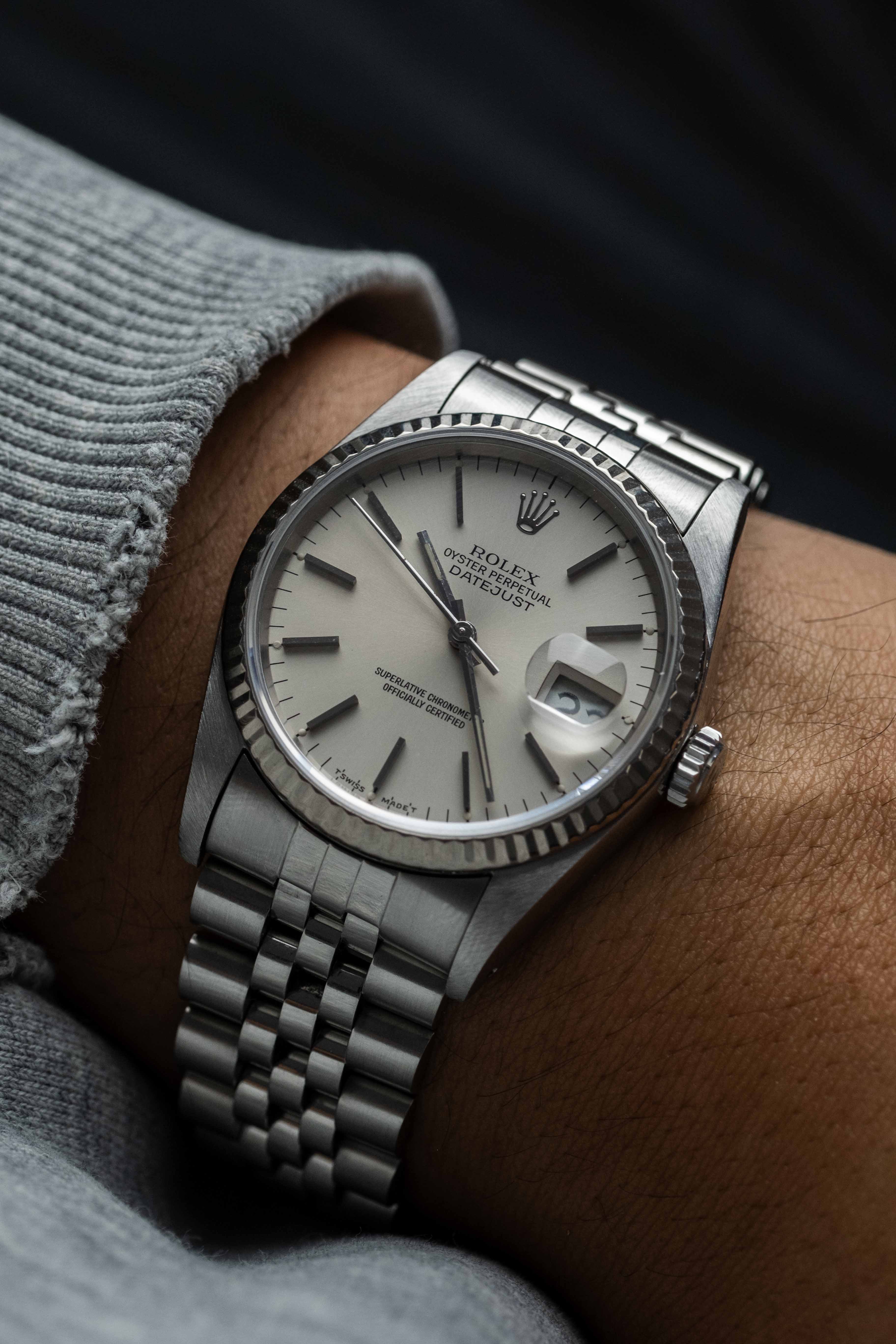 Rolex Datejust Ref. 16234 'Silver Stick' Dial 1987