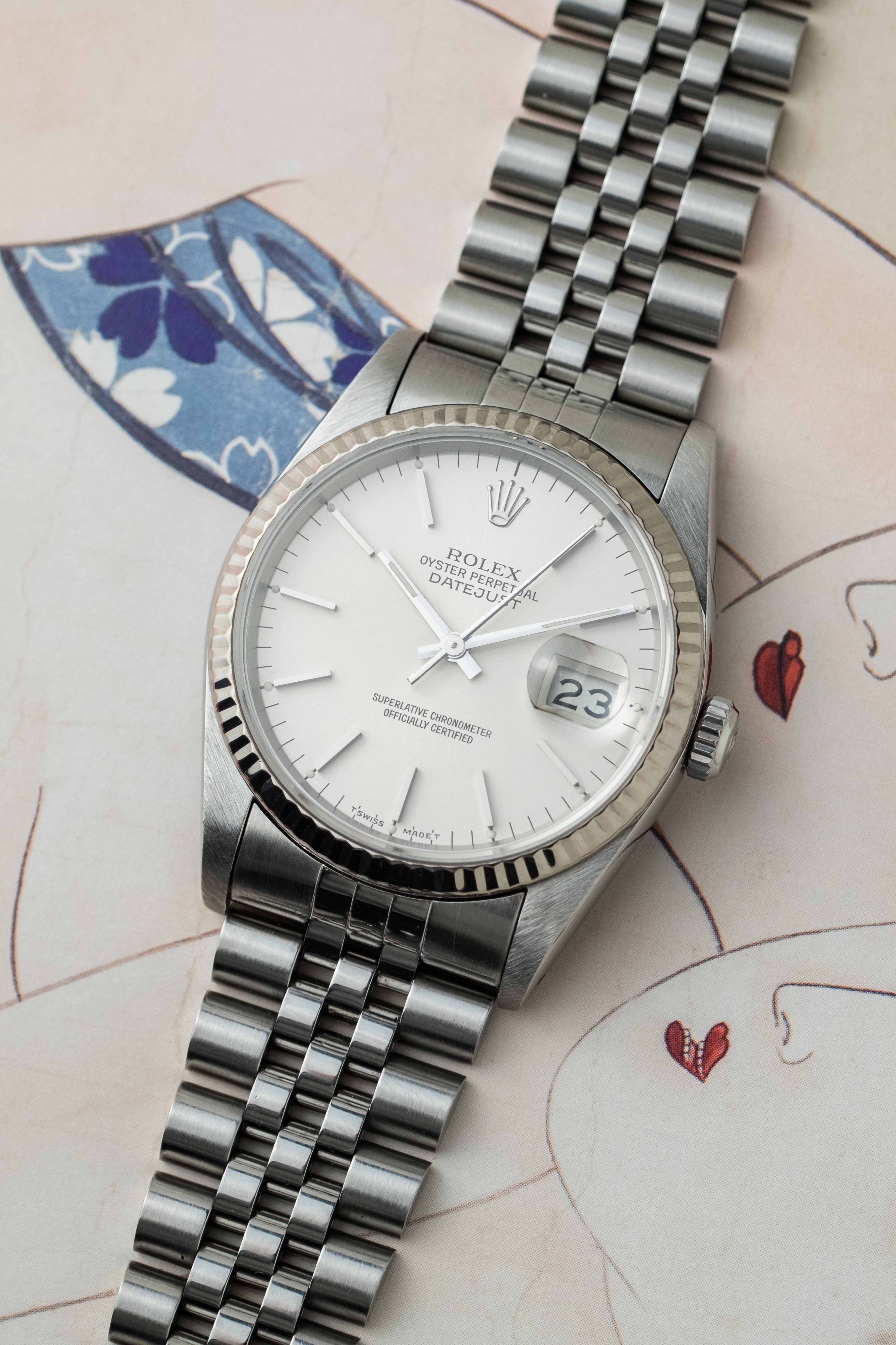 Rolex Datejust Ref. 16234 'Silver Stick' Dial 1987