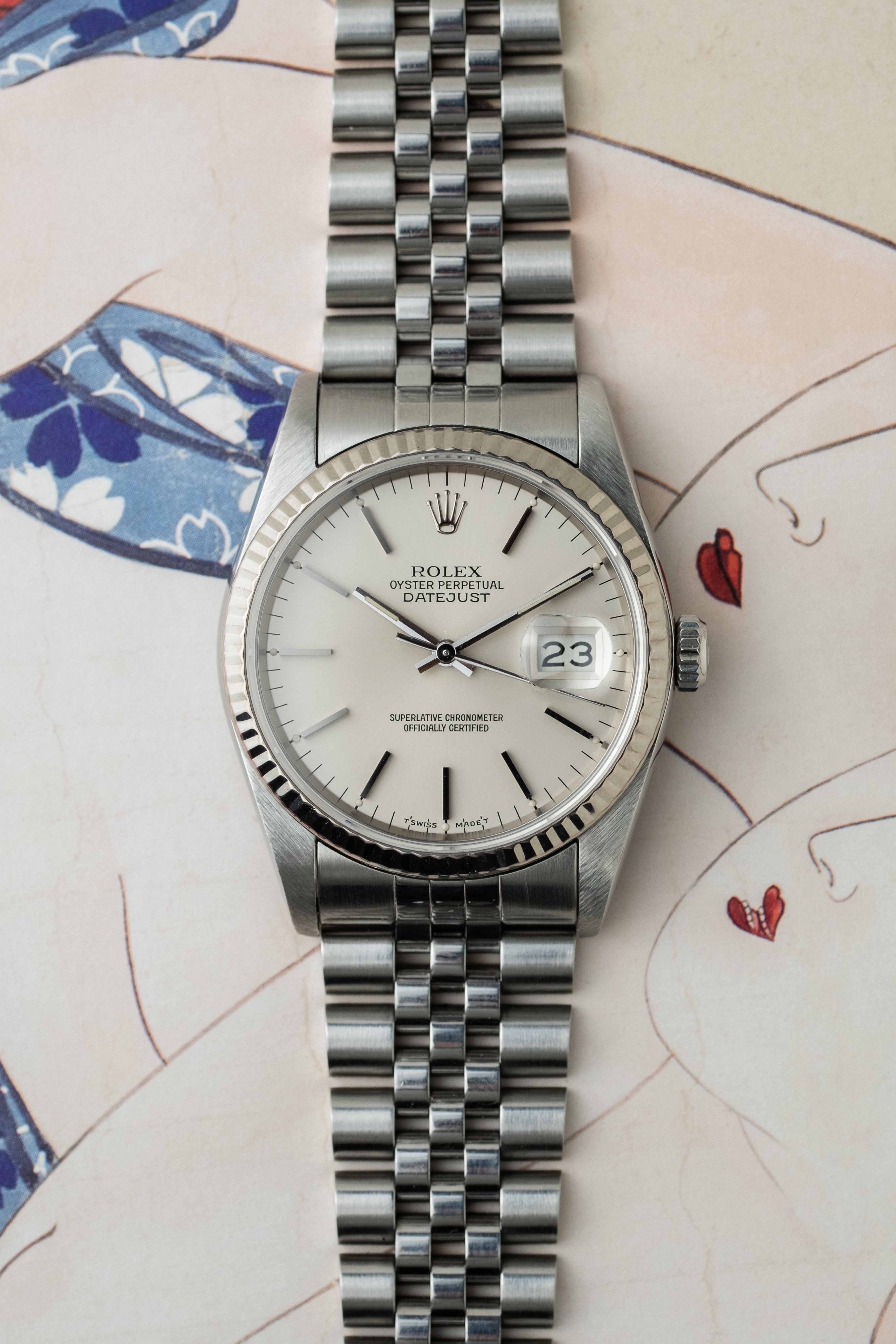 Rolex Datejust Ref. 16234 'Silver Stick' Dial 1987