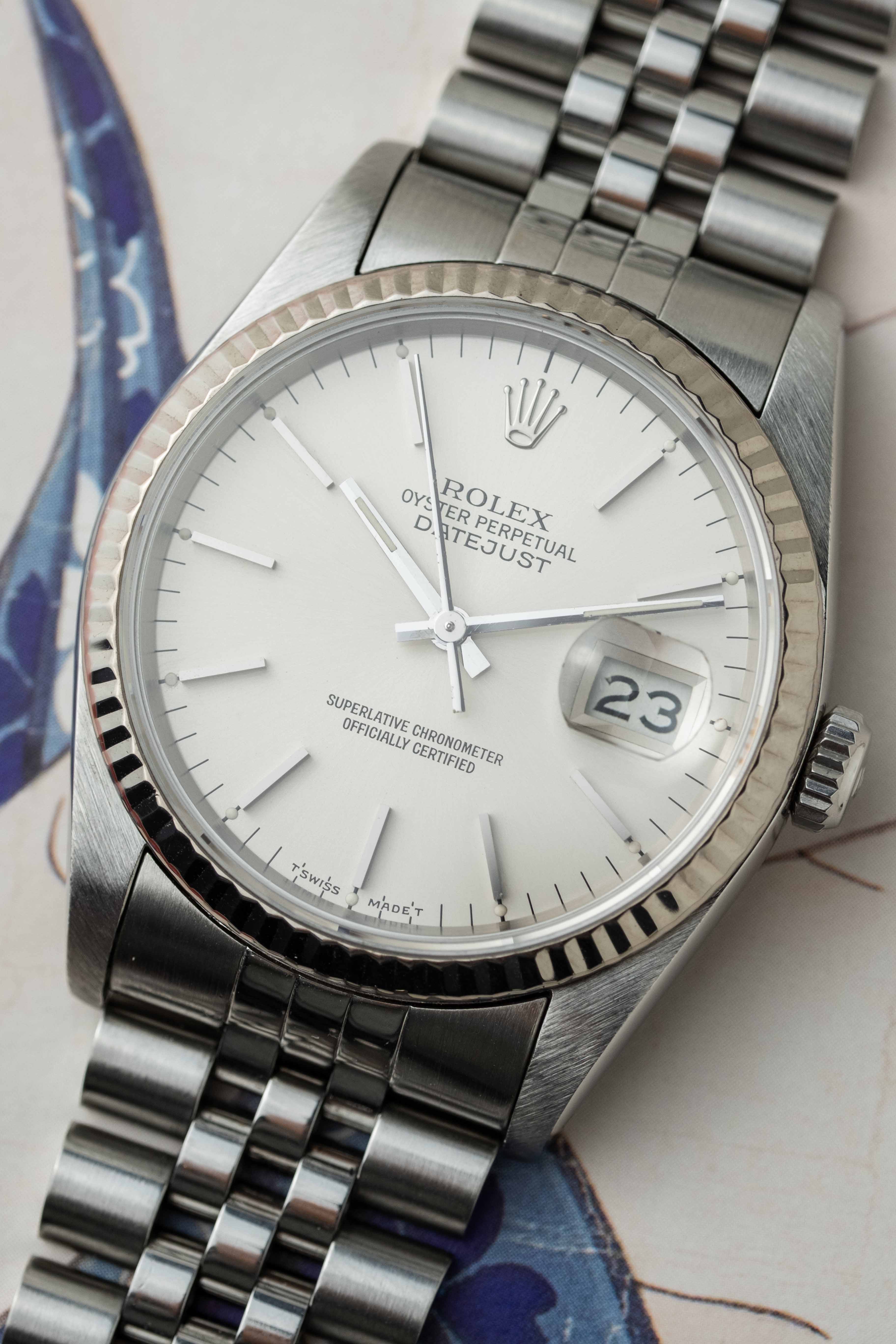 Rolex Datejust Ref. 16234 'Silver Stick' Dial 1987