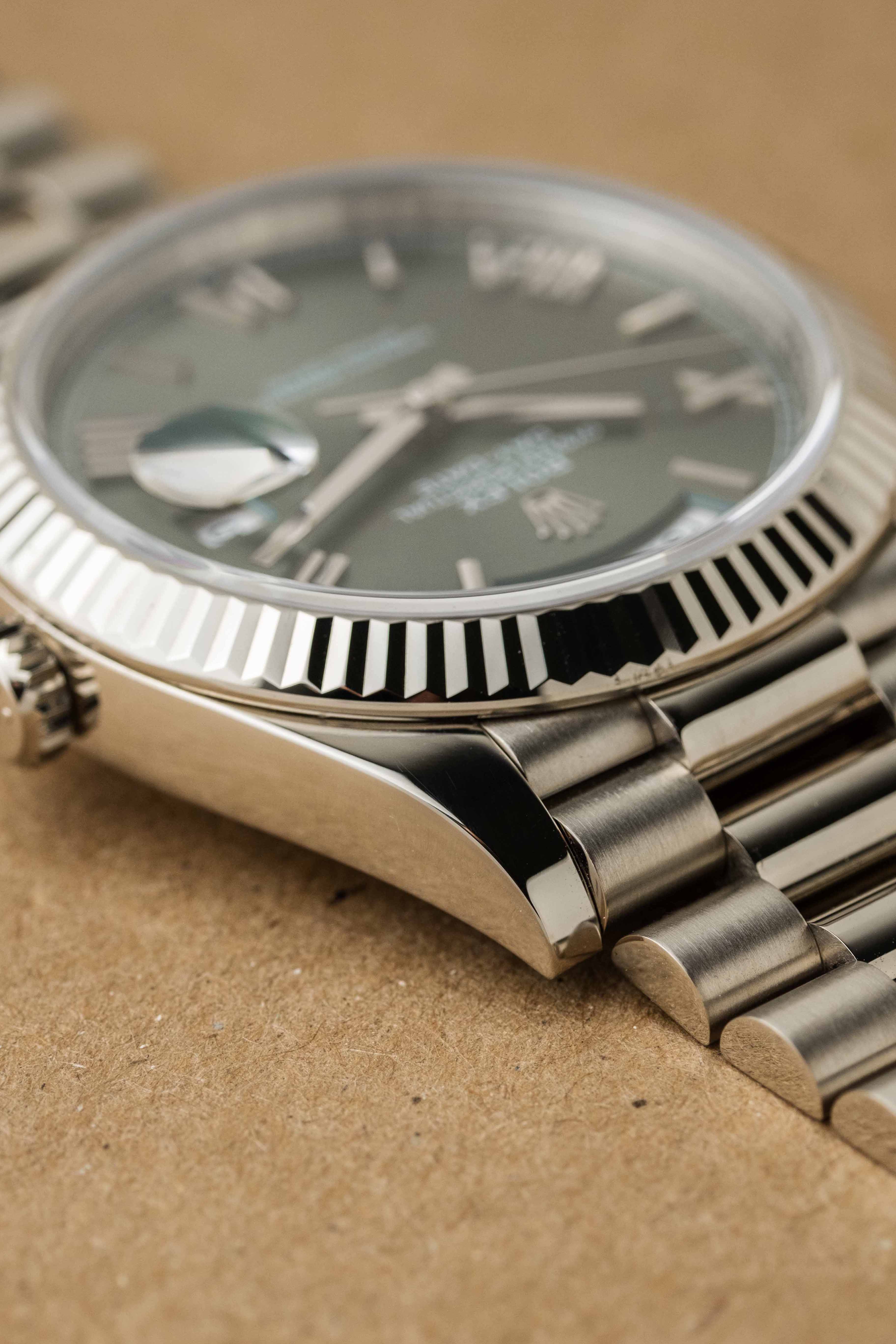 Rolex Day-Date 40 Ref. 228239 'Olive Green' Dial 2024 w/ Box & Papers