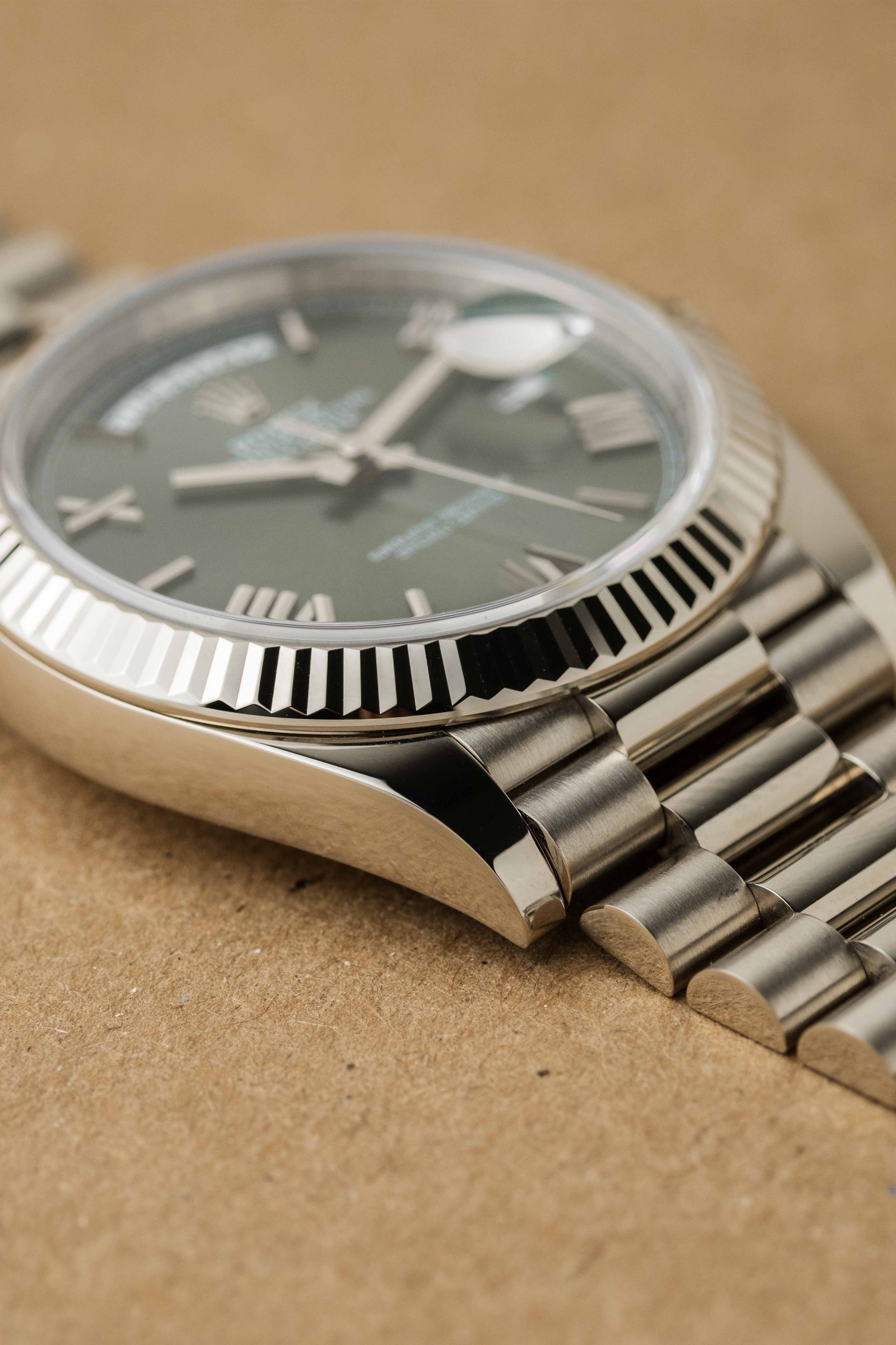 Rolex Day-Date 40 Ref. 228239 'Olive Green' Dial 2024 w/ Box & Papers