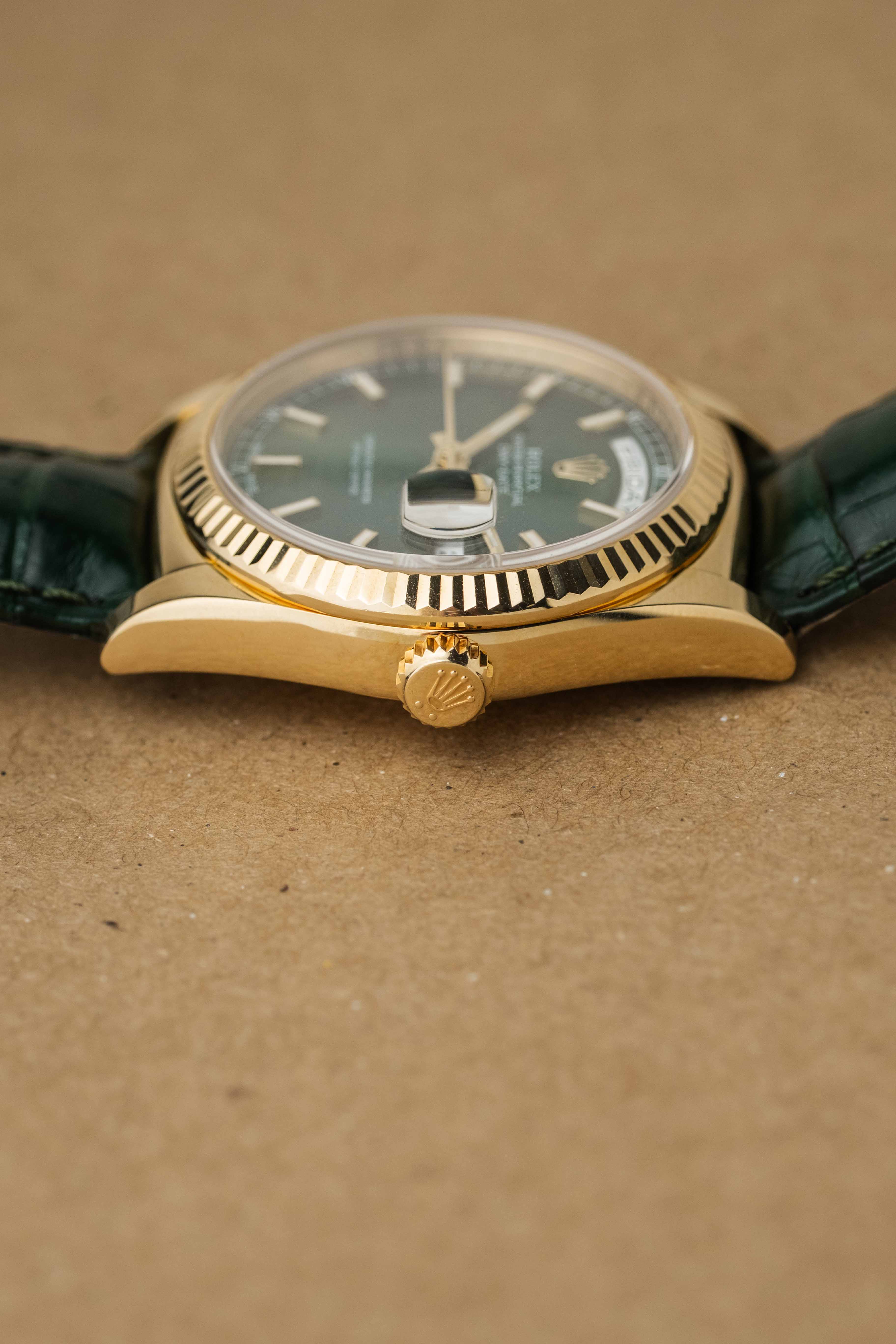 Rolex Day-Date Ref. 118138 'Green' Dial 2015 w/ Box & Papers