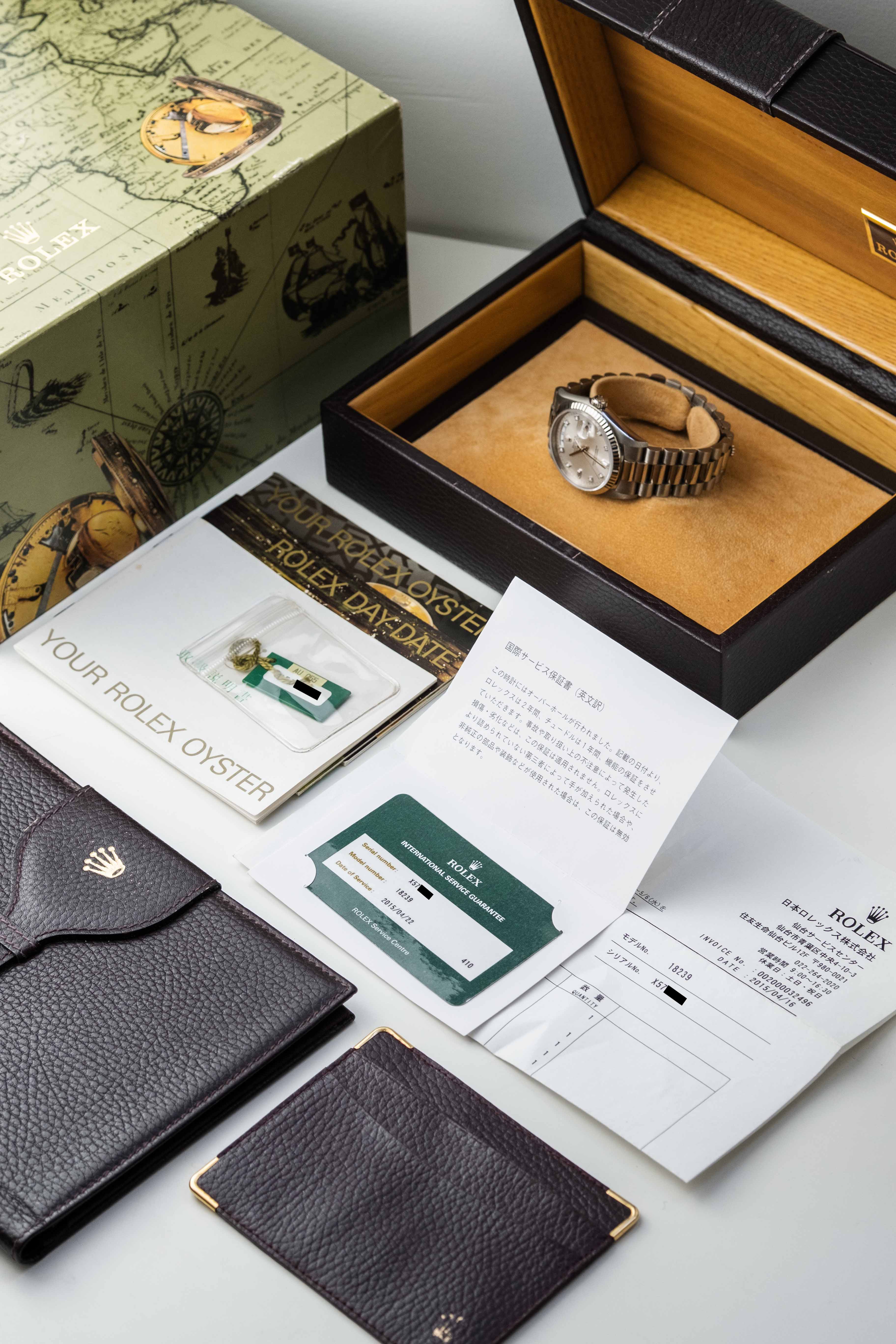 Rolex Day-Date Ref. 18239 'Chinese' 1991 w/ Box & Service Papers