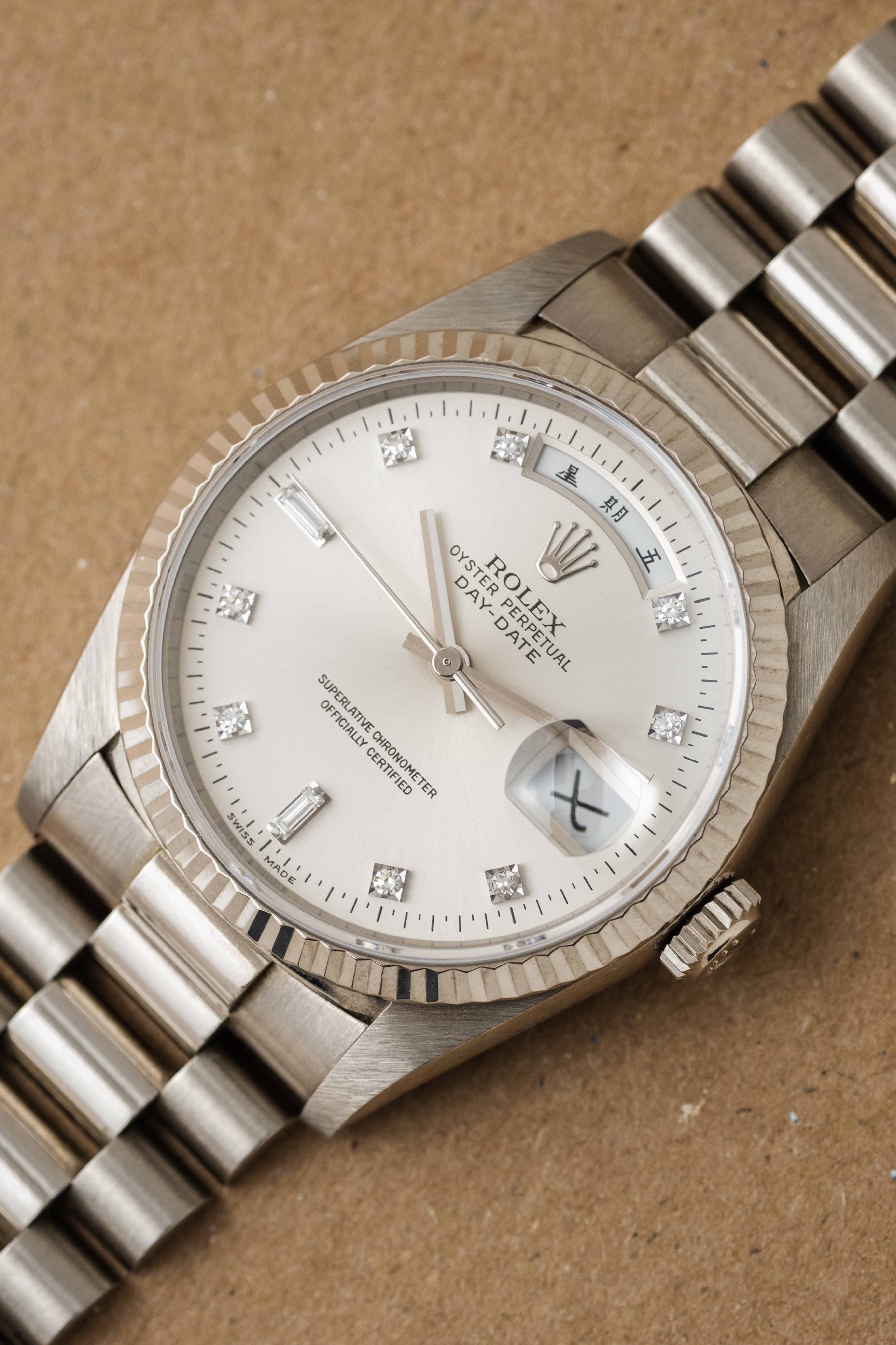 Rolex Day-Date Ref. 18239 'Chinese' 1991 w/ Box & Service Papers