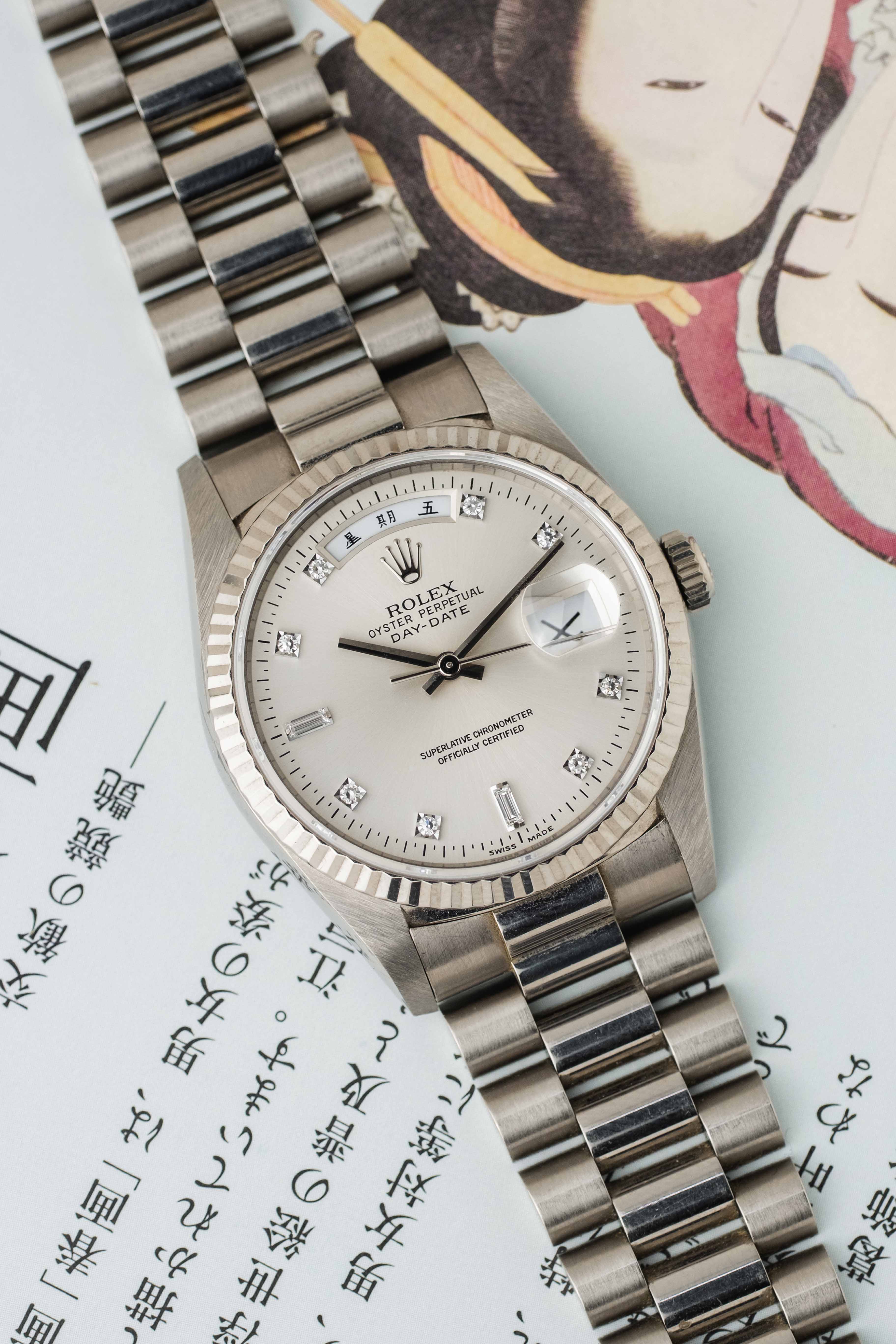 Rolex Day-Date Ref. 18239 'Chinese' 1991 w/ Box & Service Papers