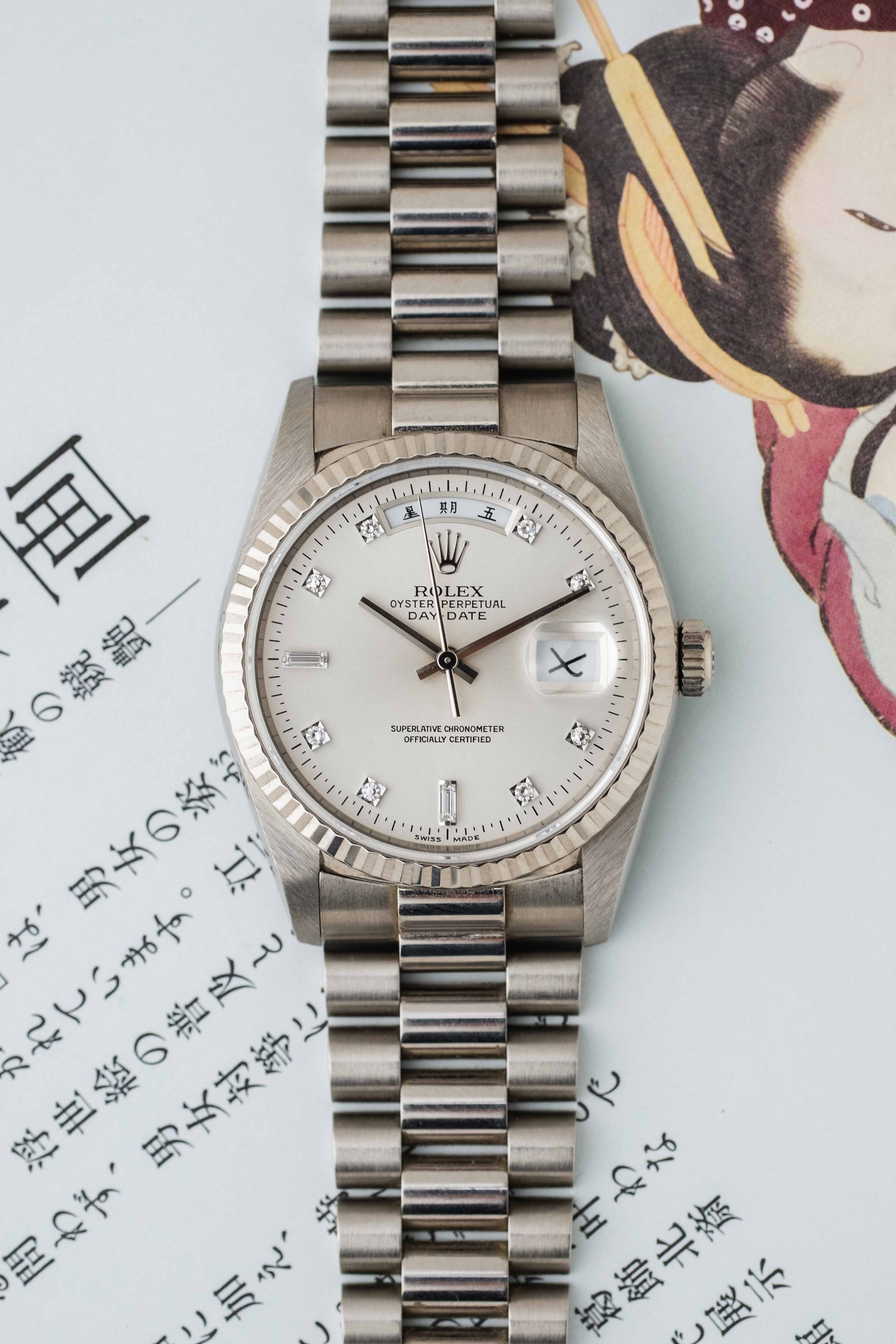 Rolex Day-Date Ref. 18239 'Chinese' 1991 w/ Box & Service Papers