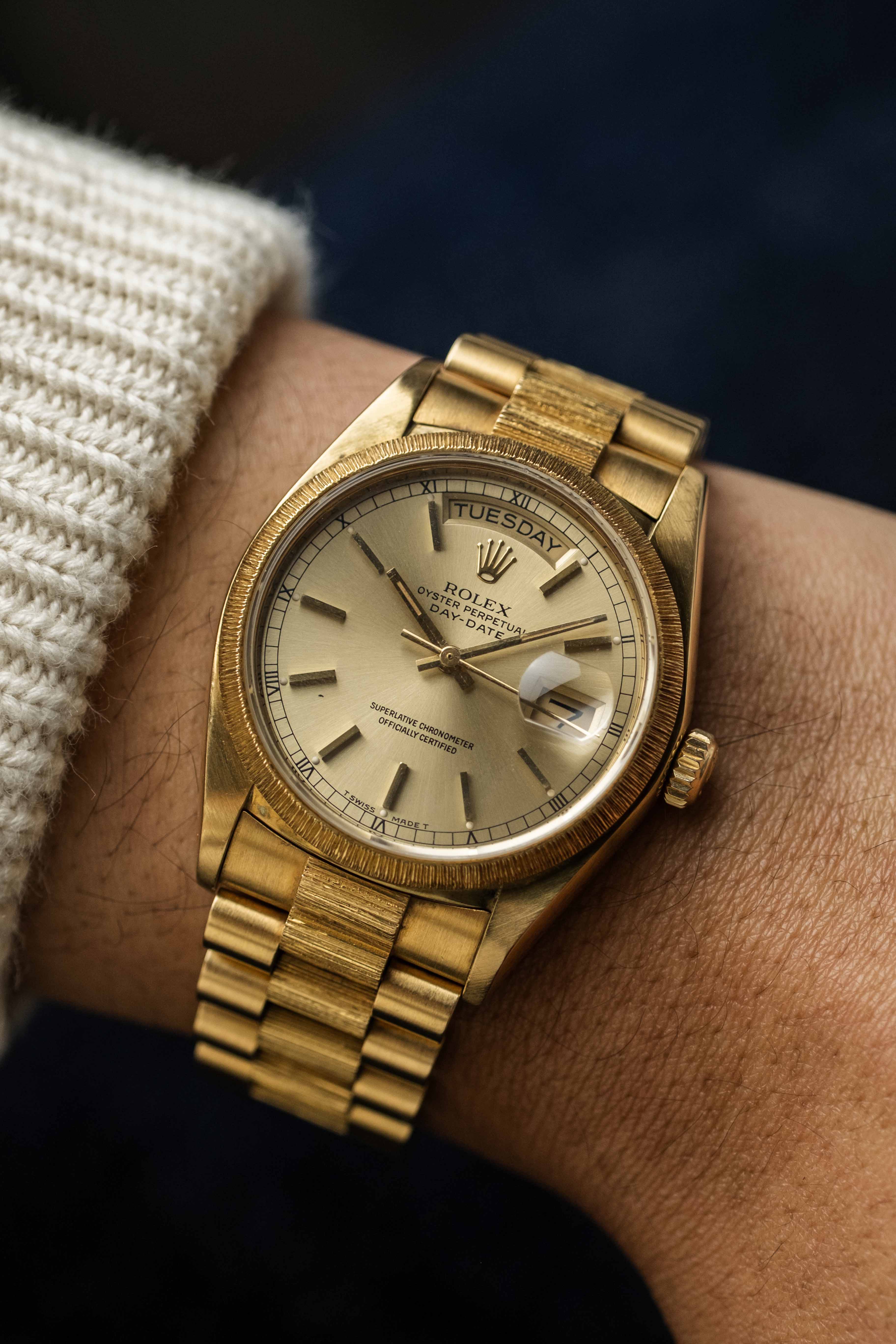 Rolex Day-Date 'Bark' Ref. 18078 'Champagne' Dial 1981