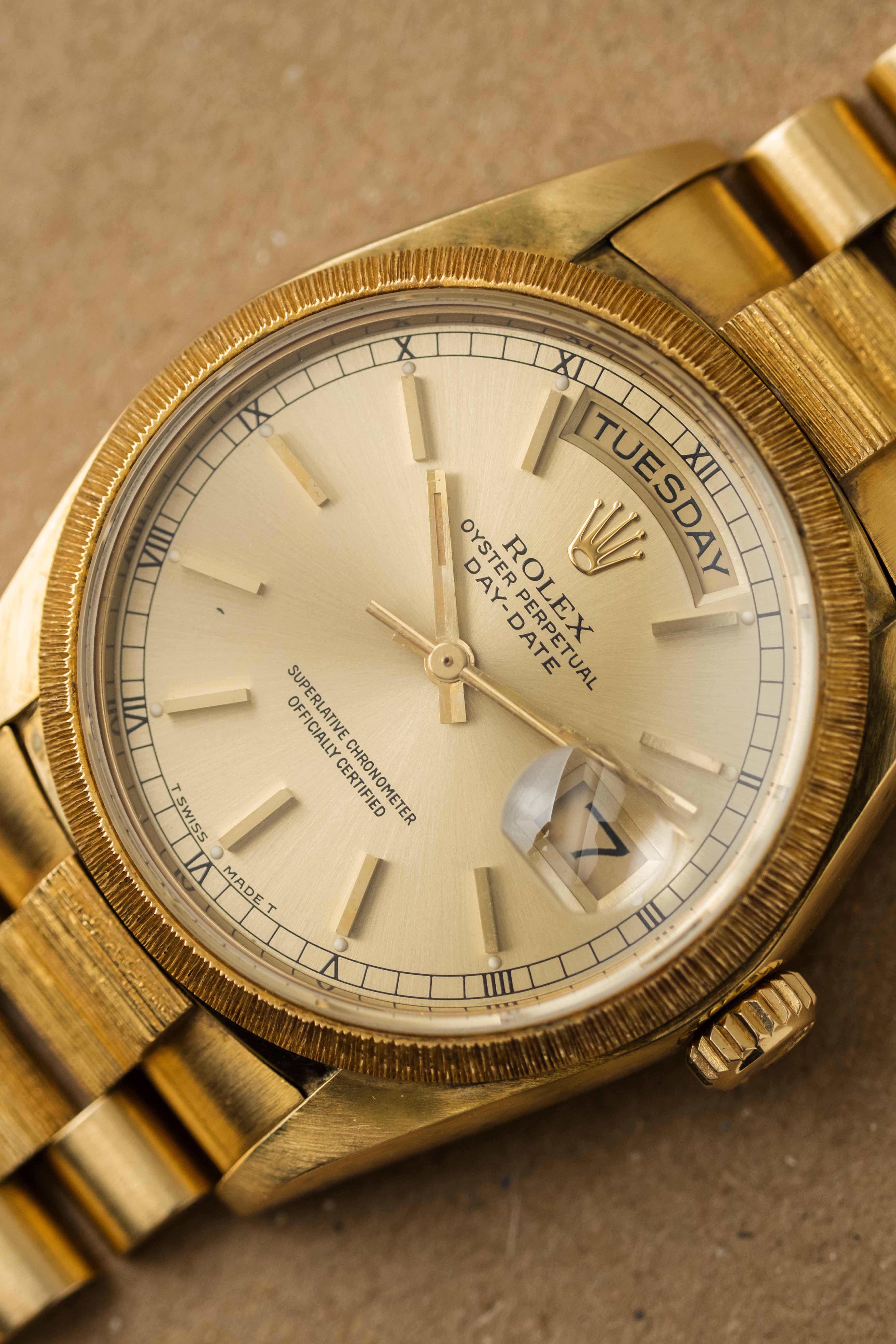 Rolex Day-Date 'Bark' Ref. 18078 'Champagne' Dial 1981