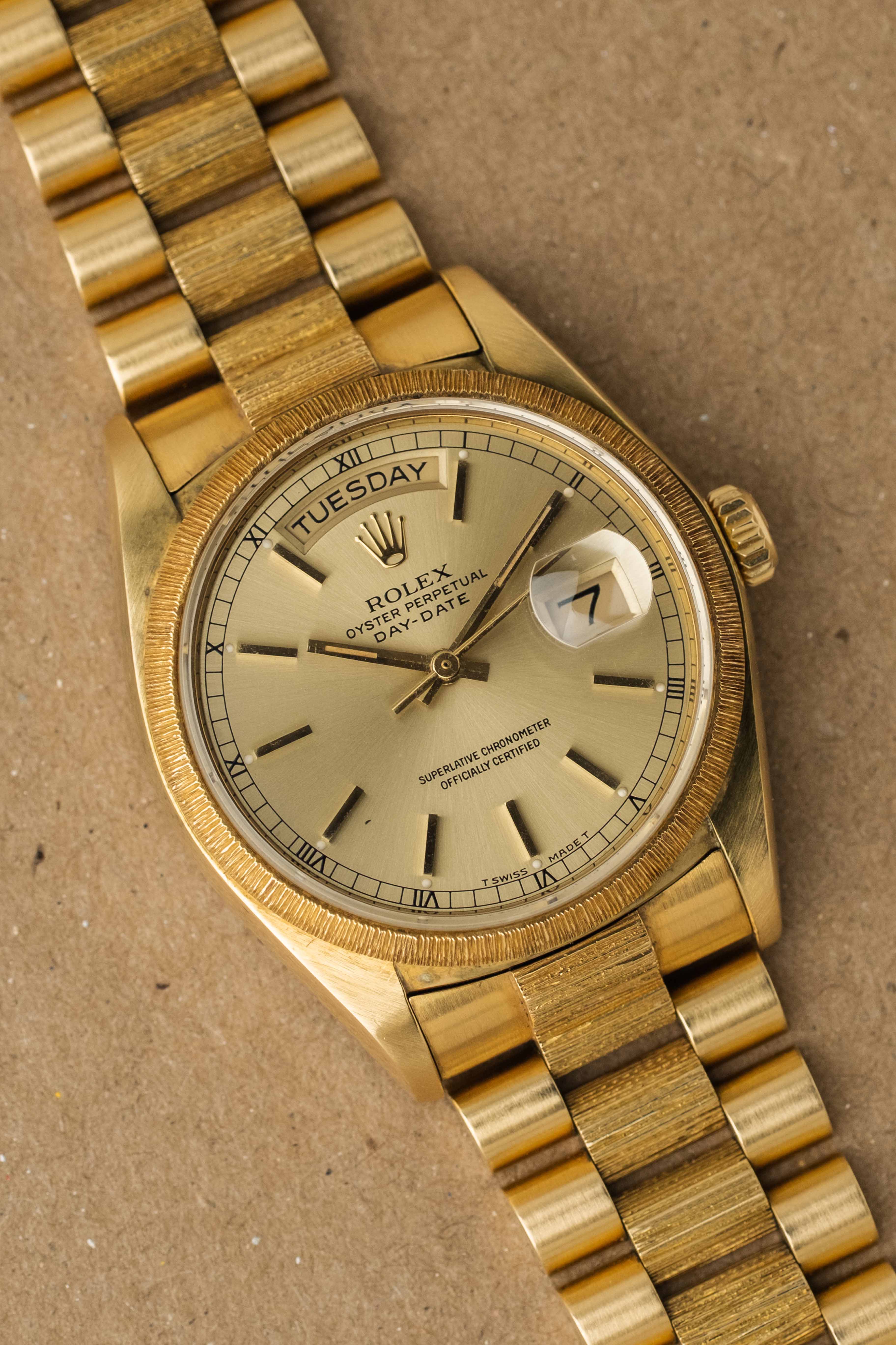Rolex Day-Date 'Bark' Ref. 18078 'Champagne' Dial 1981