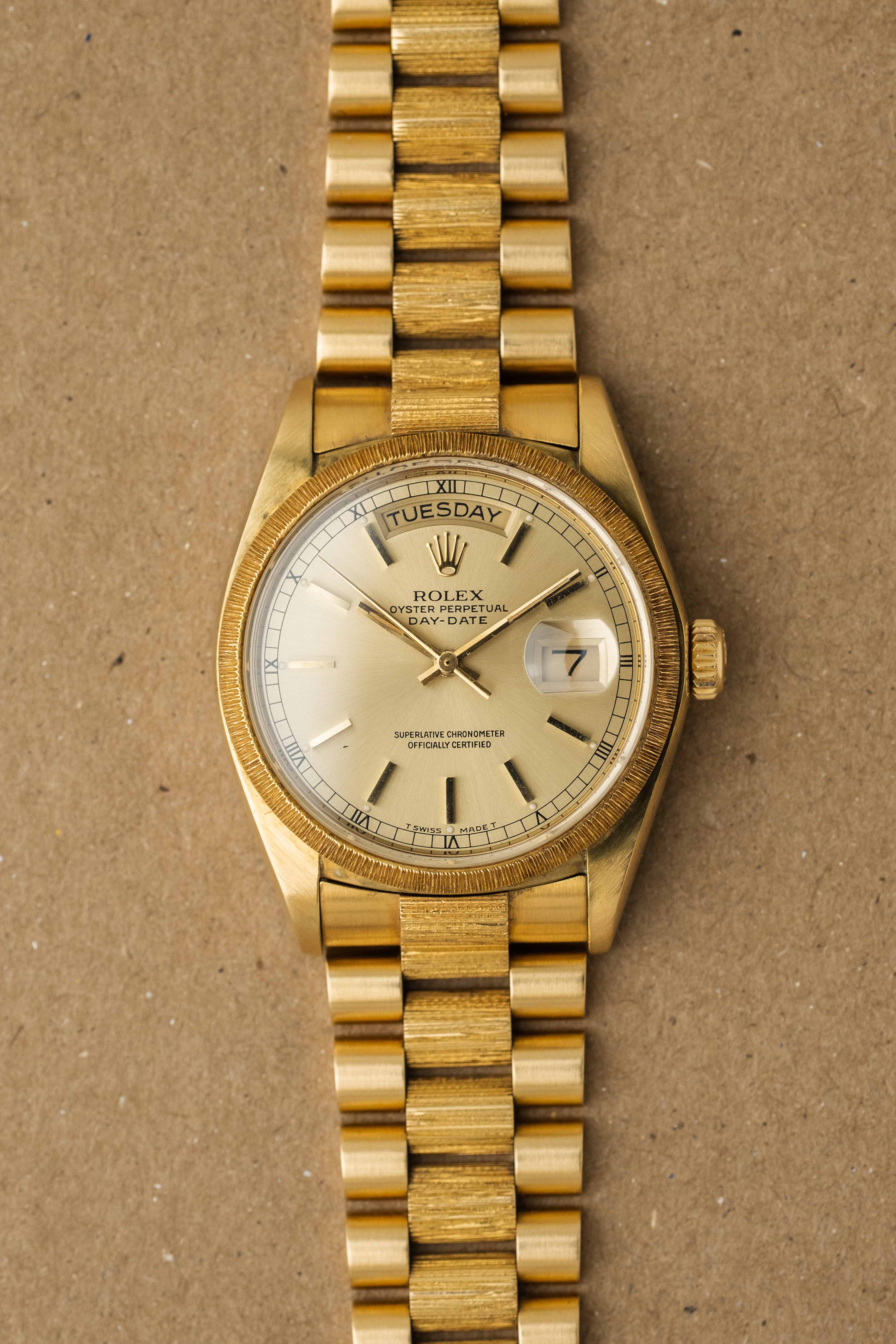Rolex Day-Date 'Bark' Ref. 18078 'Champagne' Dial 1981