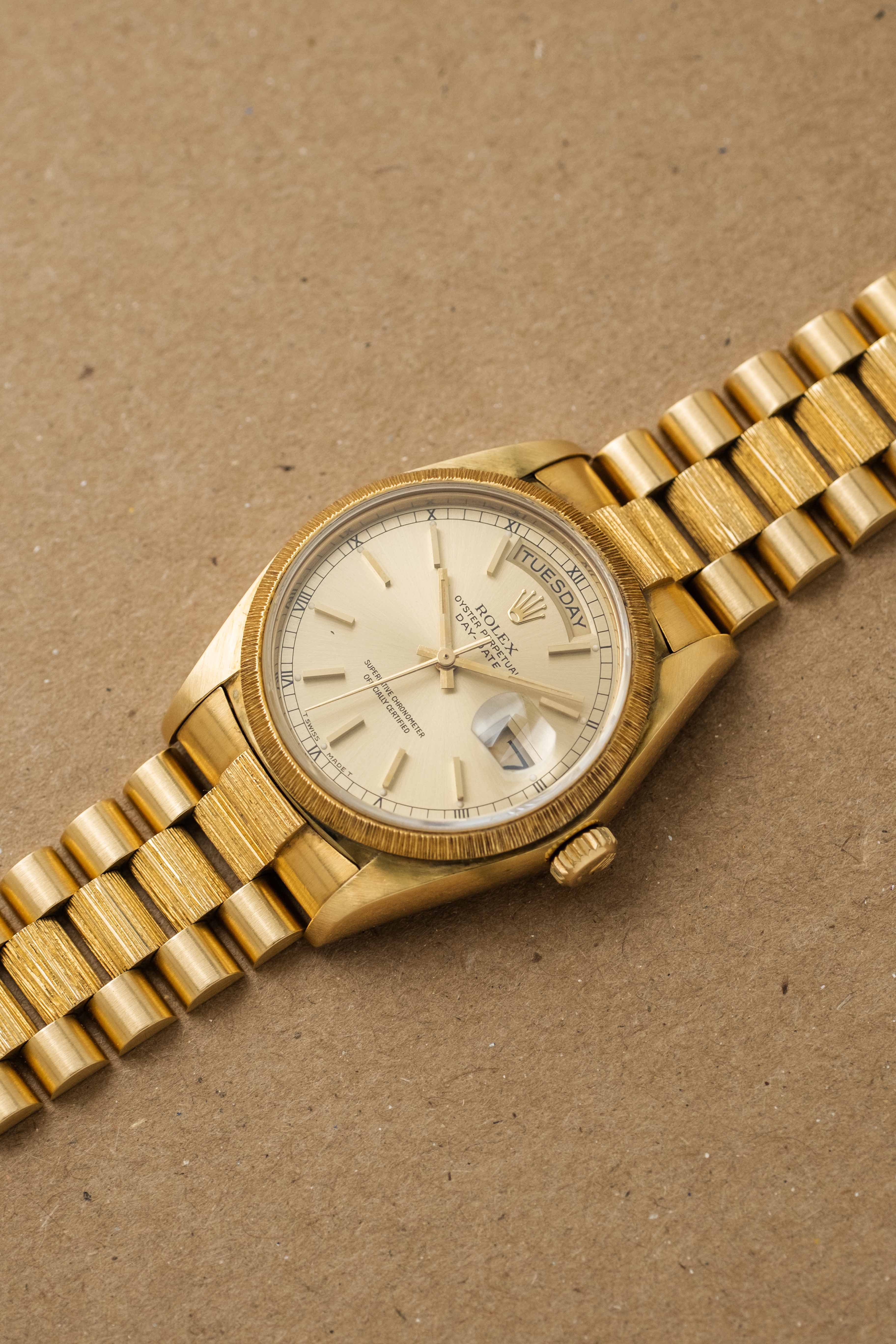 Rolex Day-Date 'Bark' Ref. 18078 'Champagne' Dial 1981