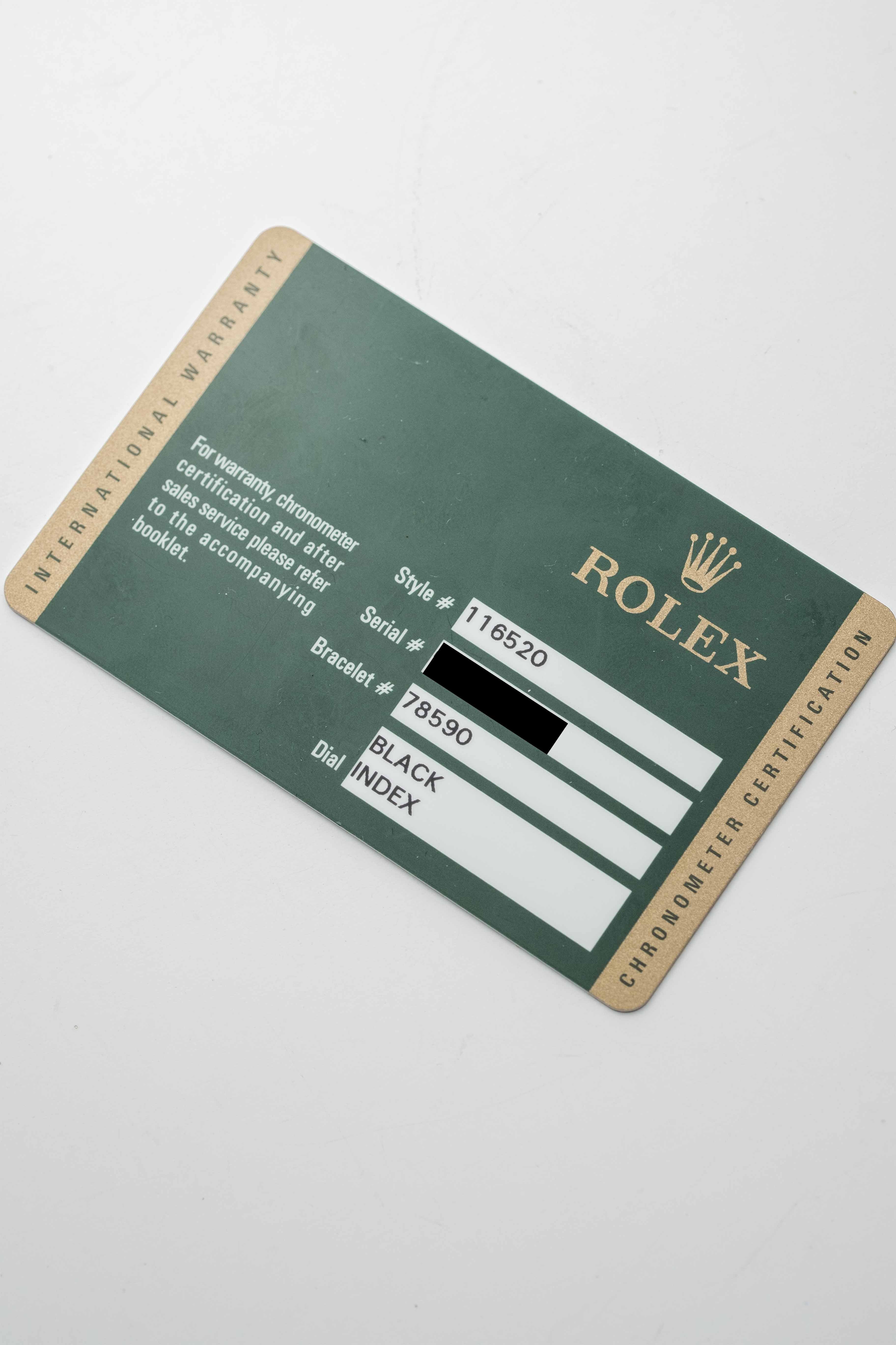 Rolex Daytona Ref. 116520 ‘Black’ Dial 2014 w/ Box & Papers