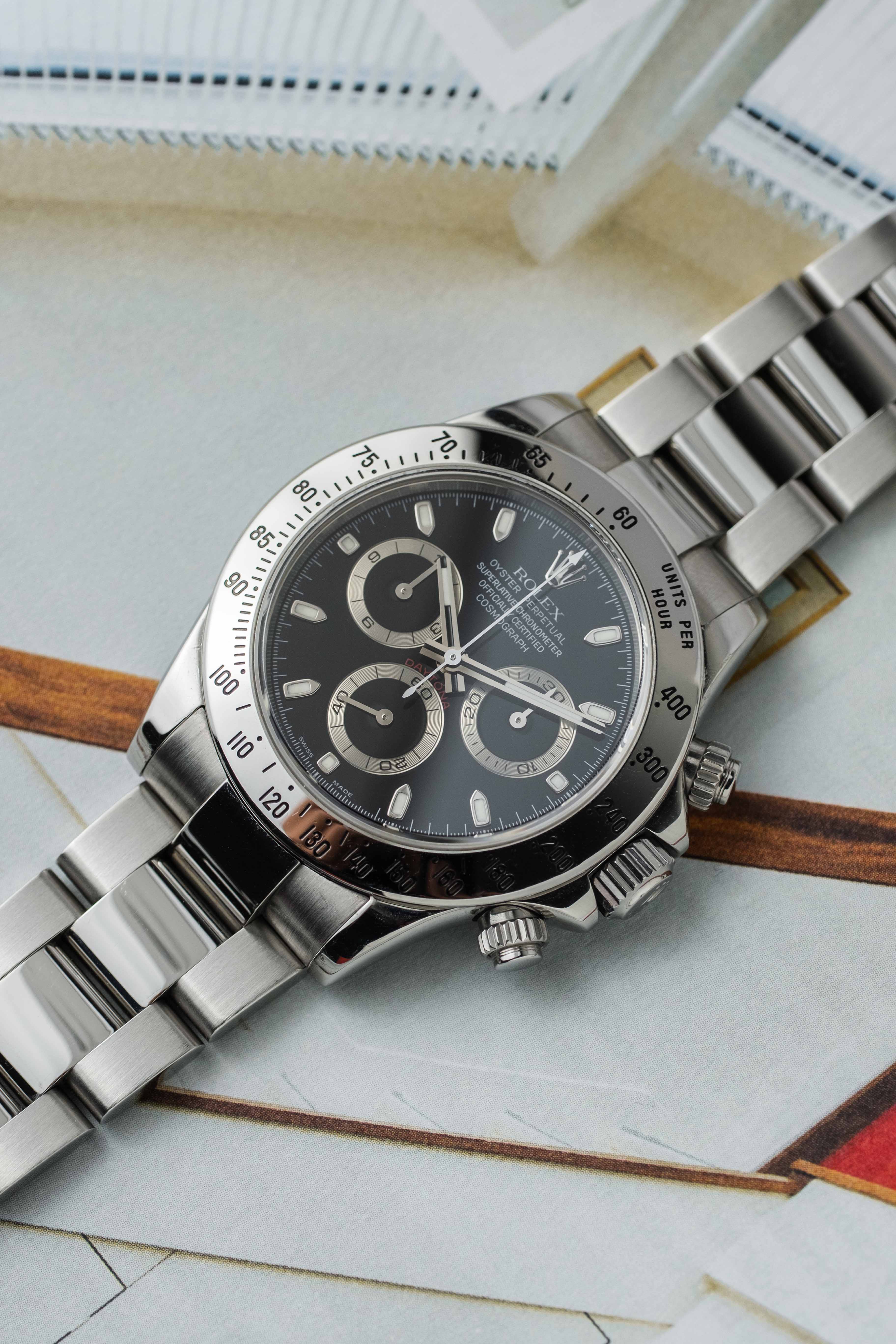 Rolex Daytona Ref. 116520 'Black' Dial 2007 w/ Box & Papers