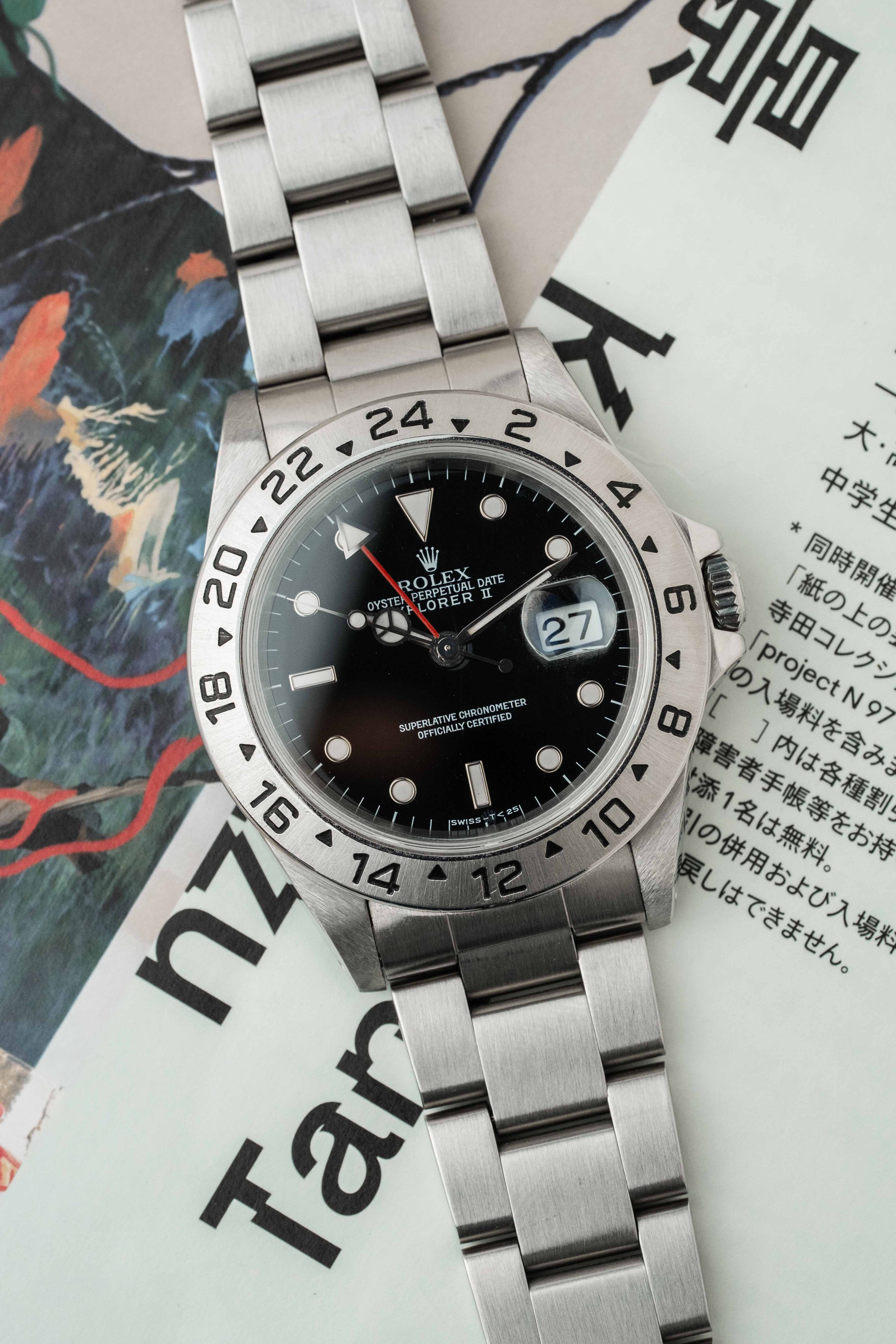 Rolex Explorer II Ref. 16570 'Black' Dial 1995 w/ Box & Booklets