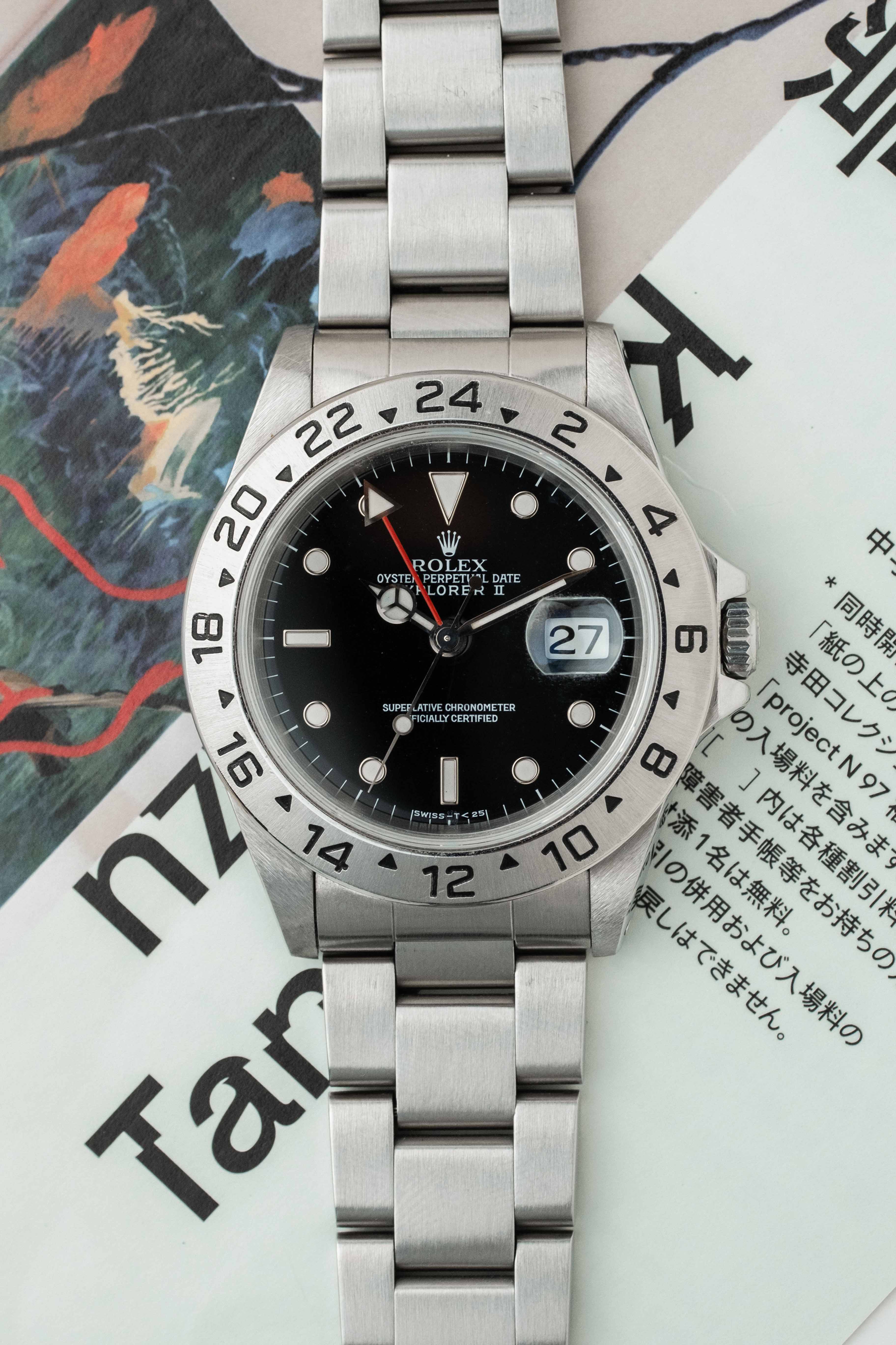 Rolex Explorer II Ref. 16570 'Black' Dial 1995 w/ Box & Booklets