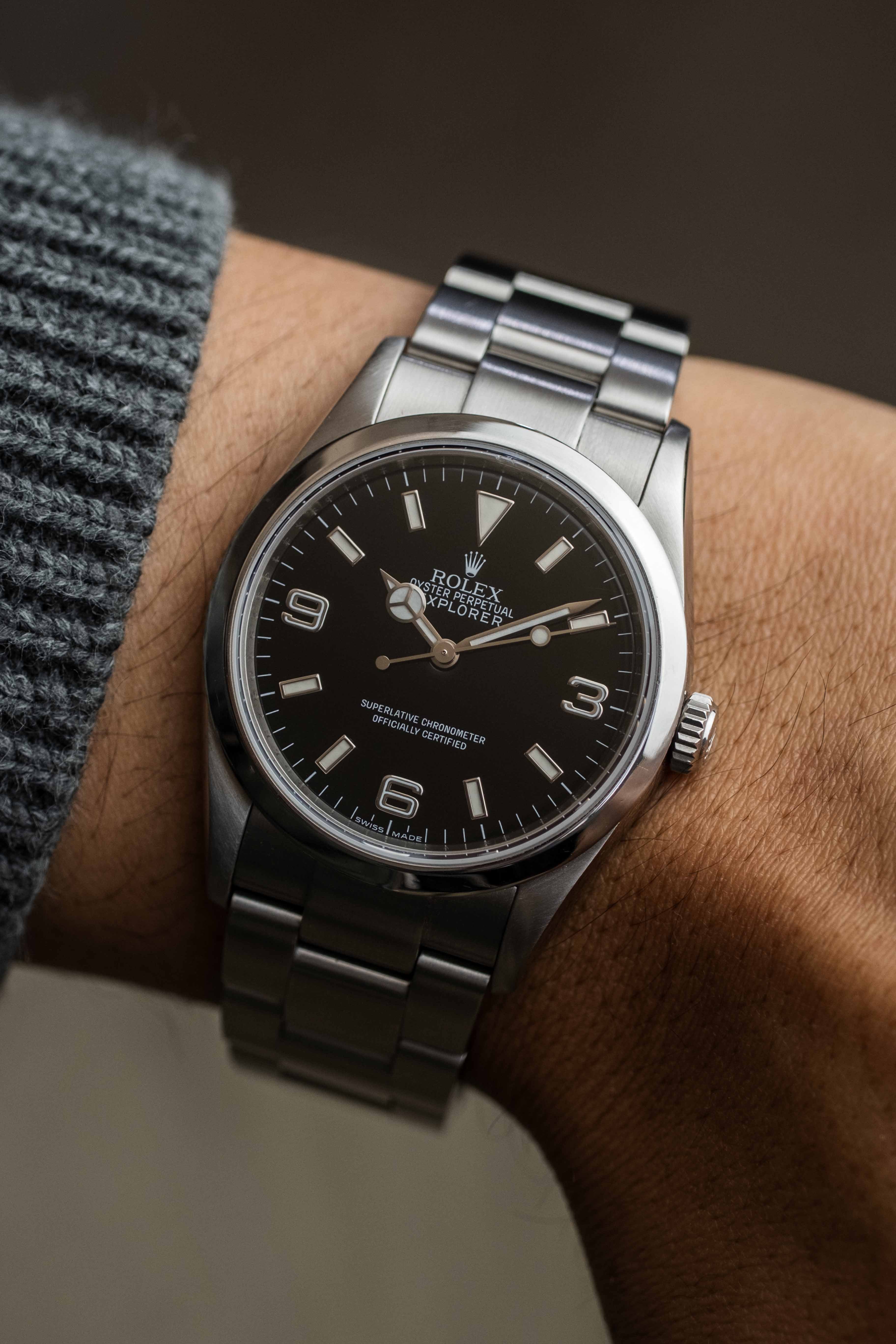 Rolex Explorer I Ref. 114270 'Engraved Rehaut' 2009 w/ Box & Papers