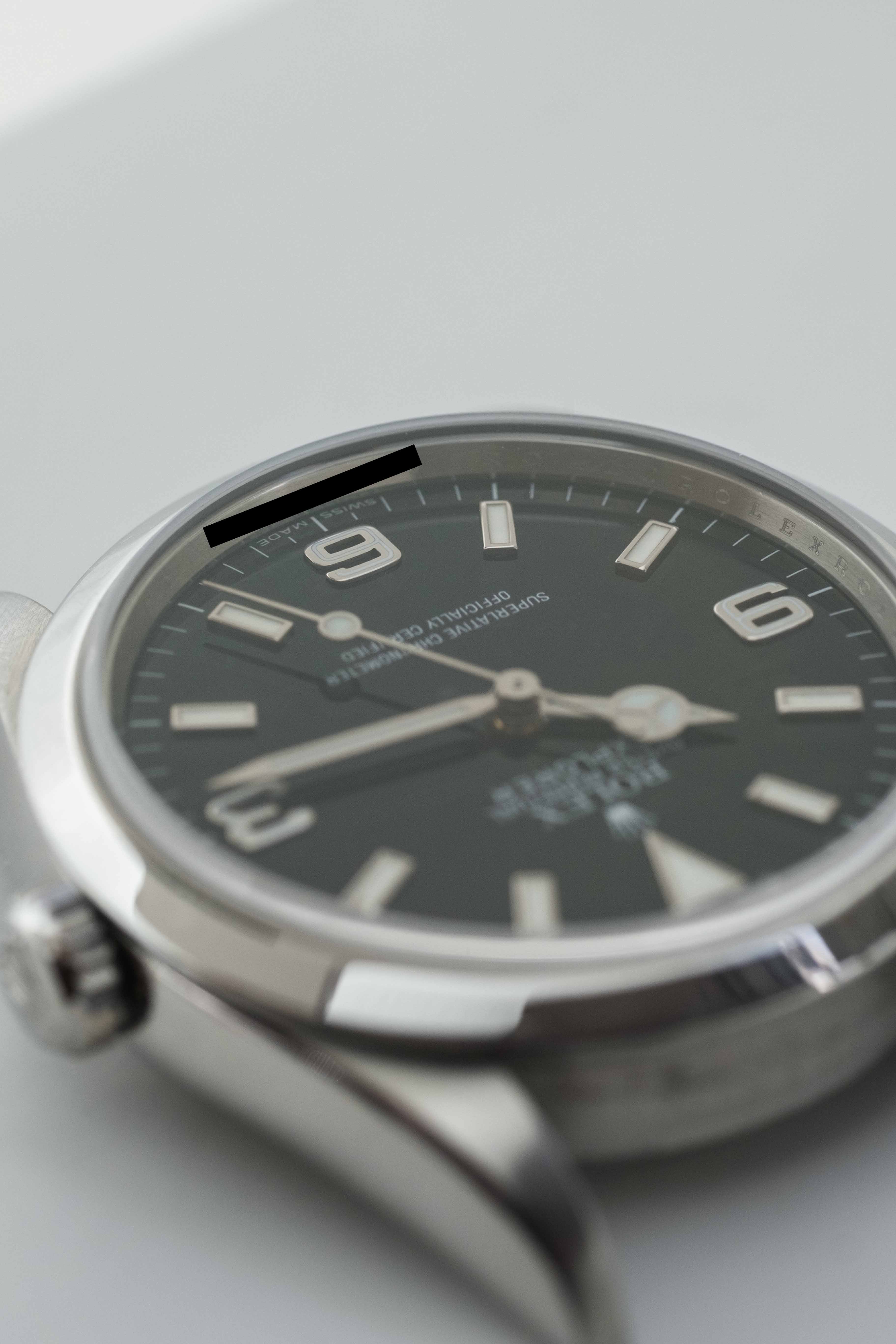 Rolex Explorer I Ref. 114270 'Engraved Rehaut' 2009 w/ Box & Papers
