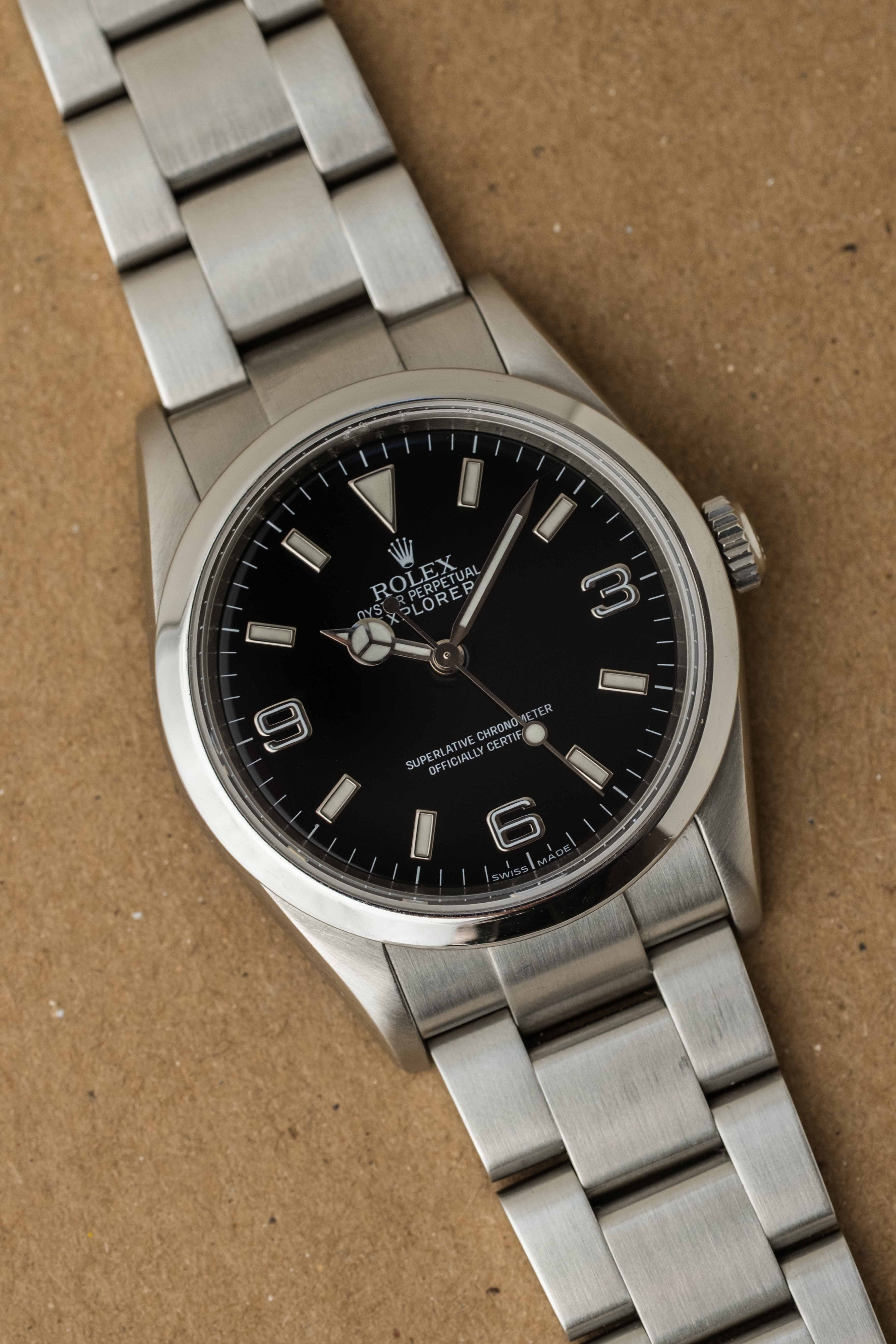 Rolex Explorer I Ref. 114270 'Engraved Rehaut' 2009 w/ Box & Papers