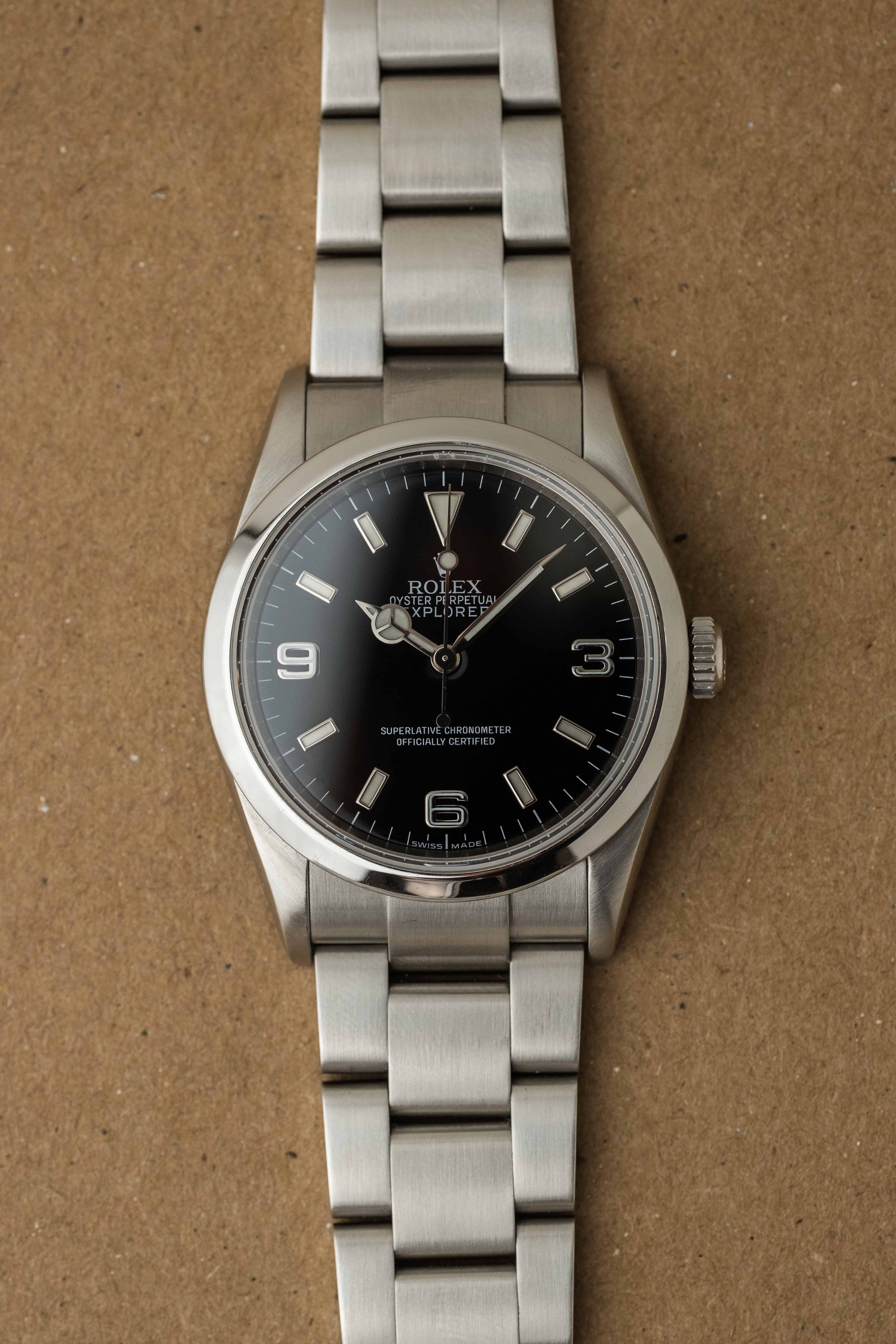 Rolex Explorer I Ref. 114270 'Engraved Rehaut' 2009 w/ Box & Papers