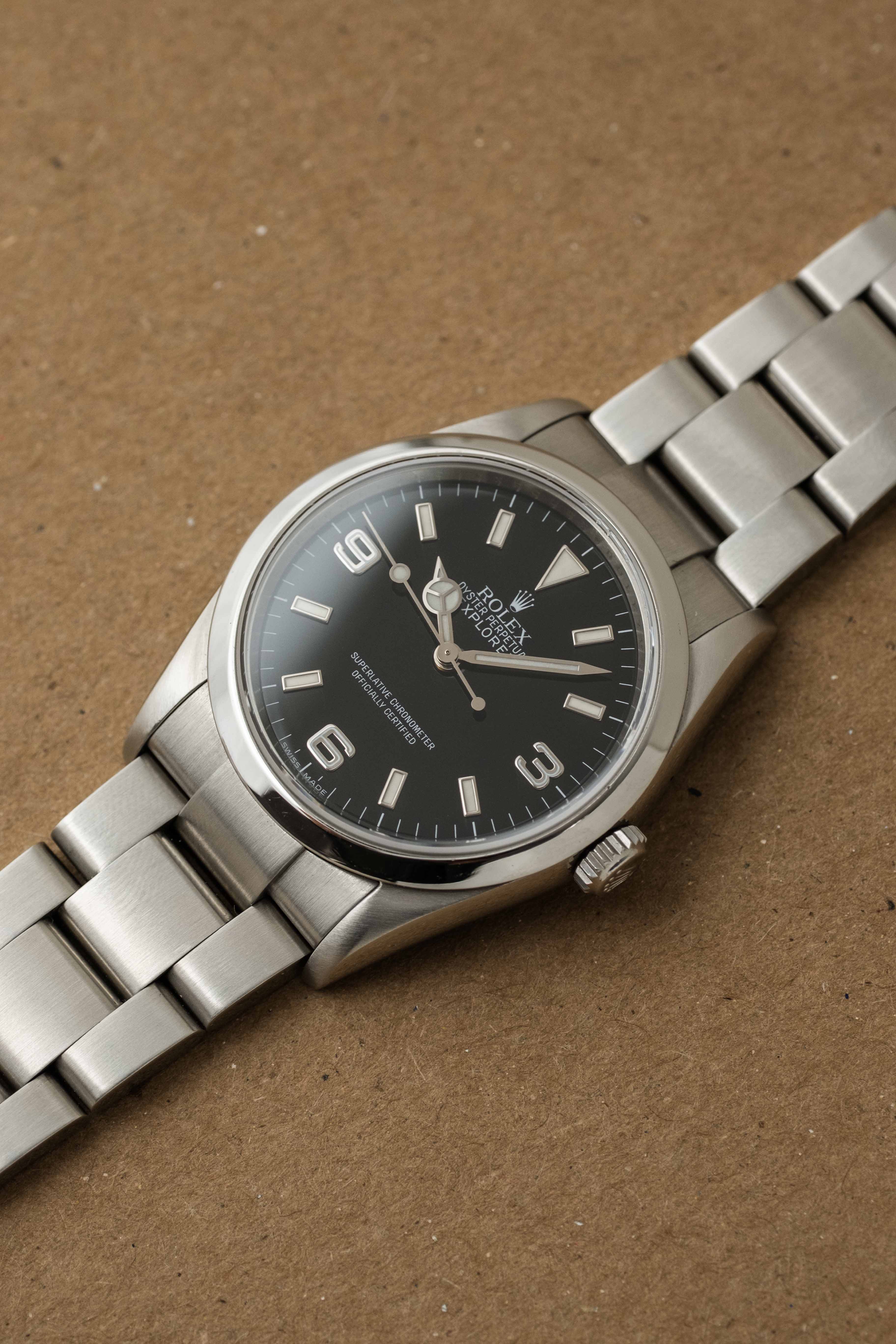 Rolex Explorer I Ref. 114270 'Engraved Rehaut' 2009 w/ Box & Papers