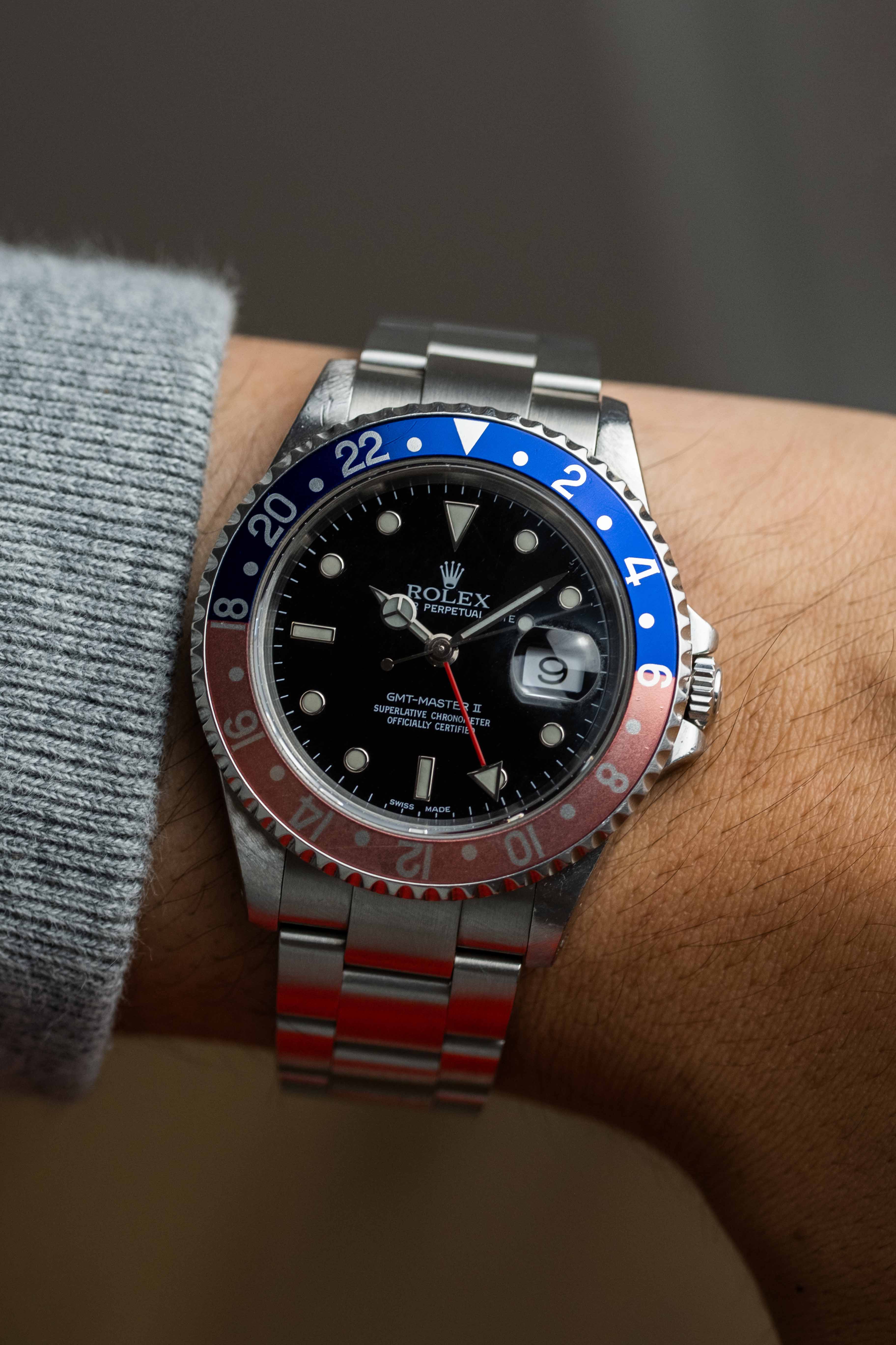 Rolex GMT-Master II 'Pepsi' Ref. 16710 2002 w/ Box & Papers