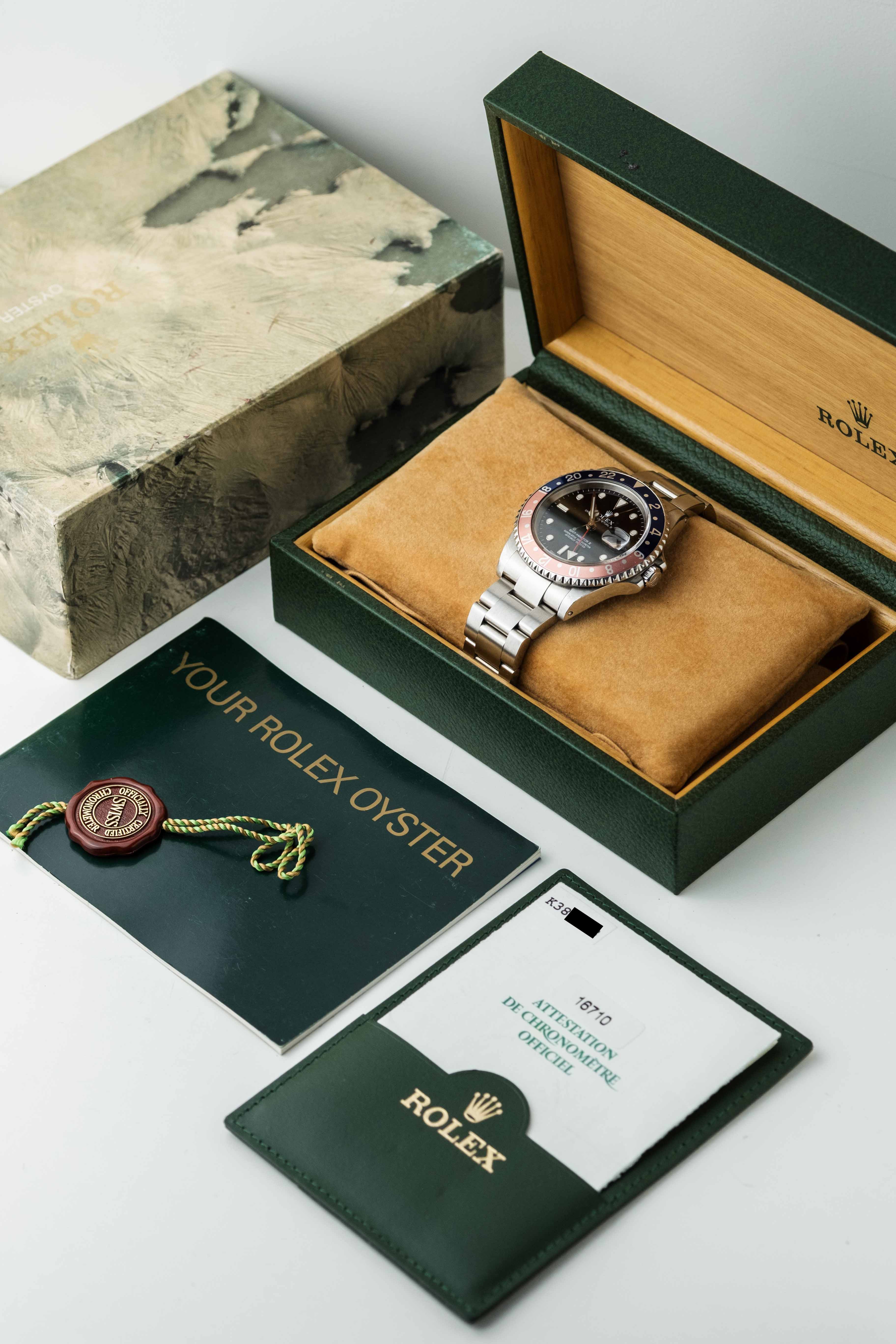 Rolex GMT-Master II 'Pepsi' Ref. 16710 2002 w/ Box & Papers